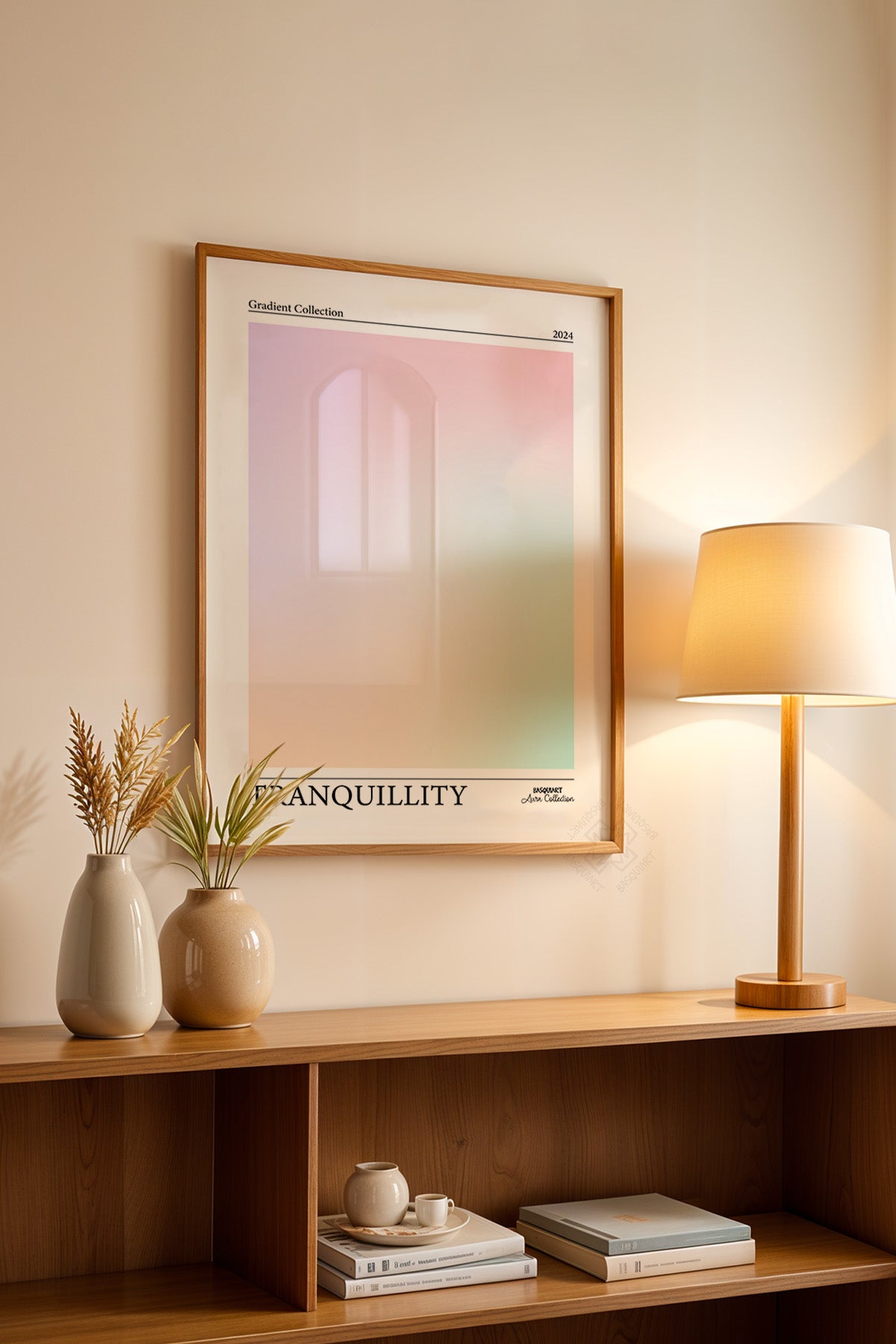 Aura Serisi Ahşap Çerçeveli Poster, Tablo No:42