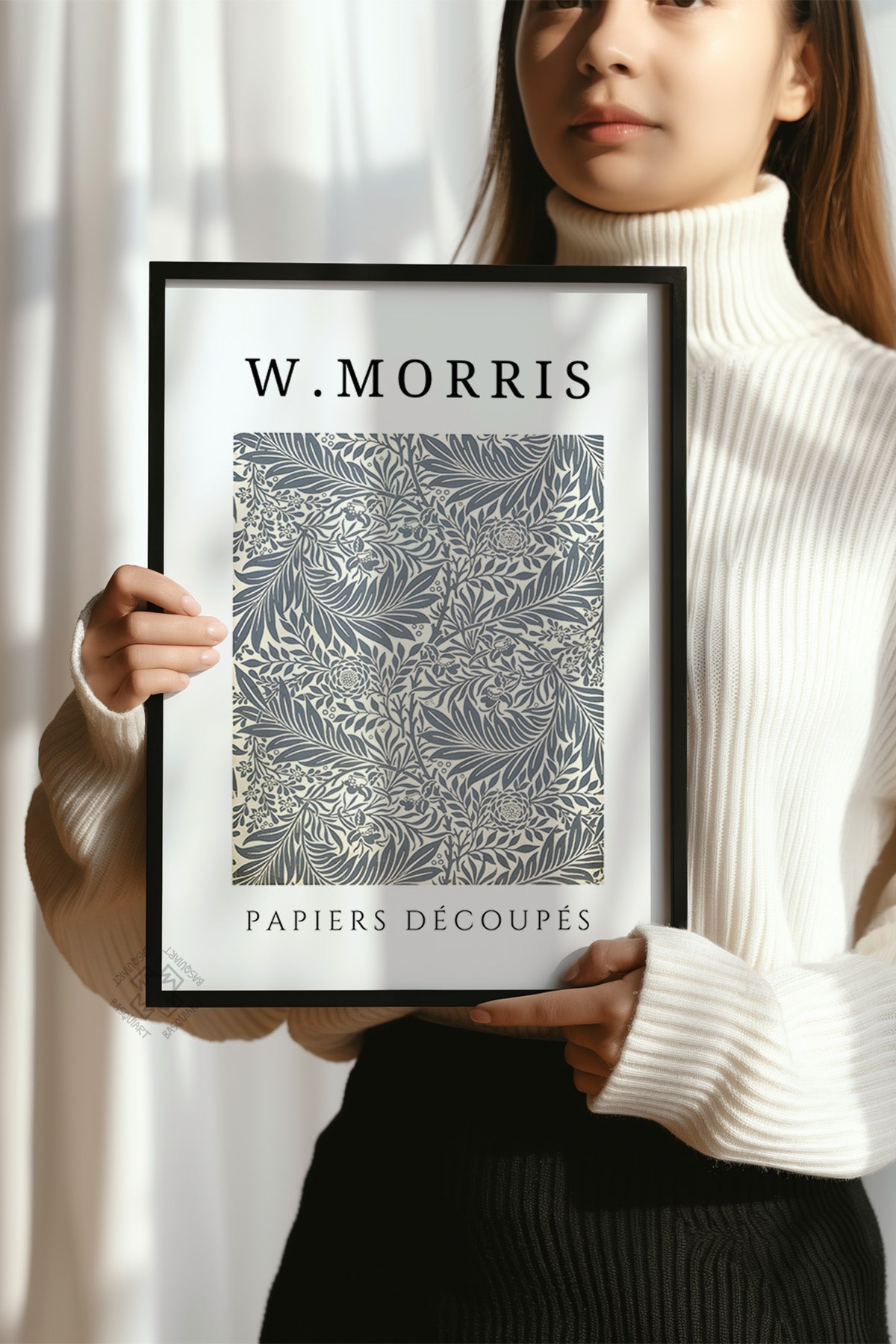 William Morris Serisi Siyah Çerçeveli Poster, Tablo Duvar Dekoru No:5