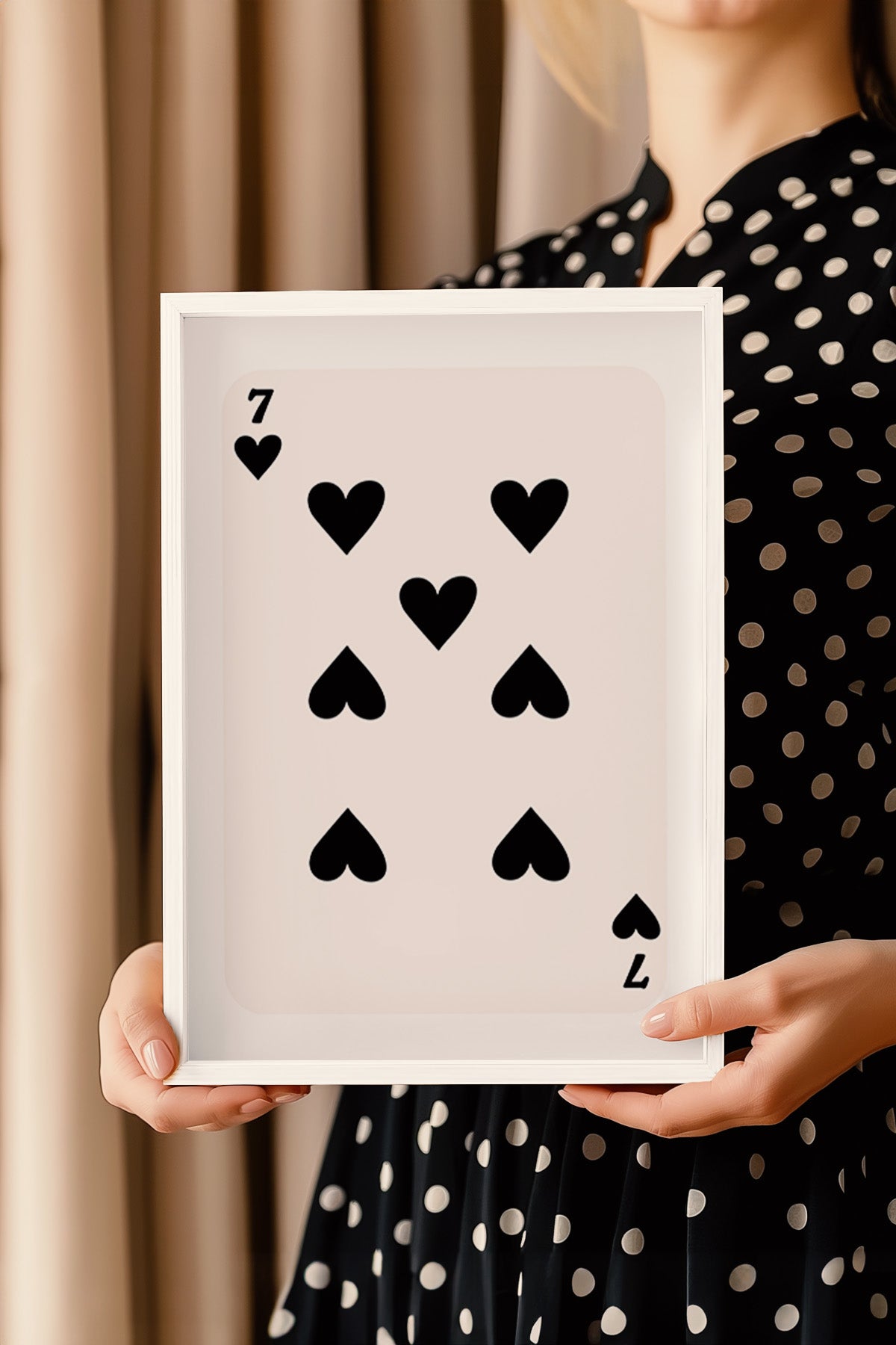 Lucky You Serisi Beyaz Çerçeveli Poster, Tablo Duvar Dekoru No:121