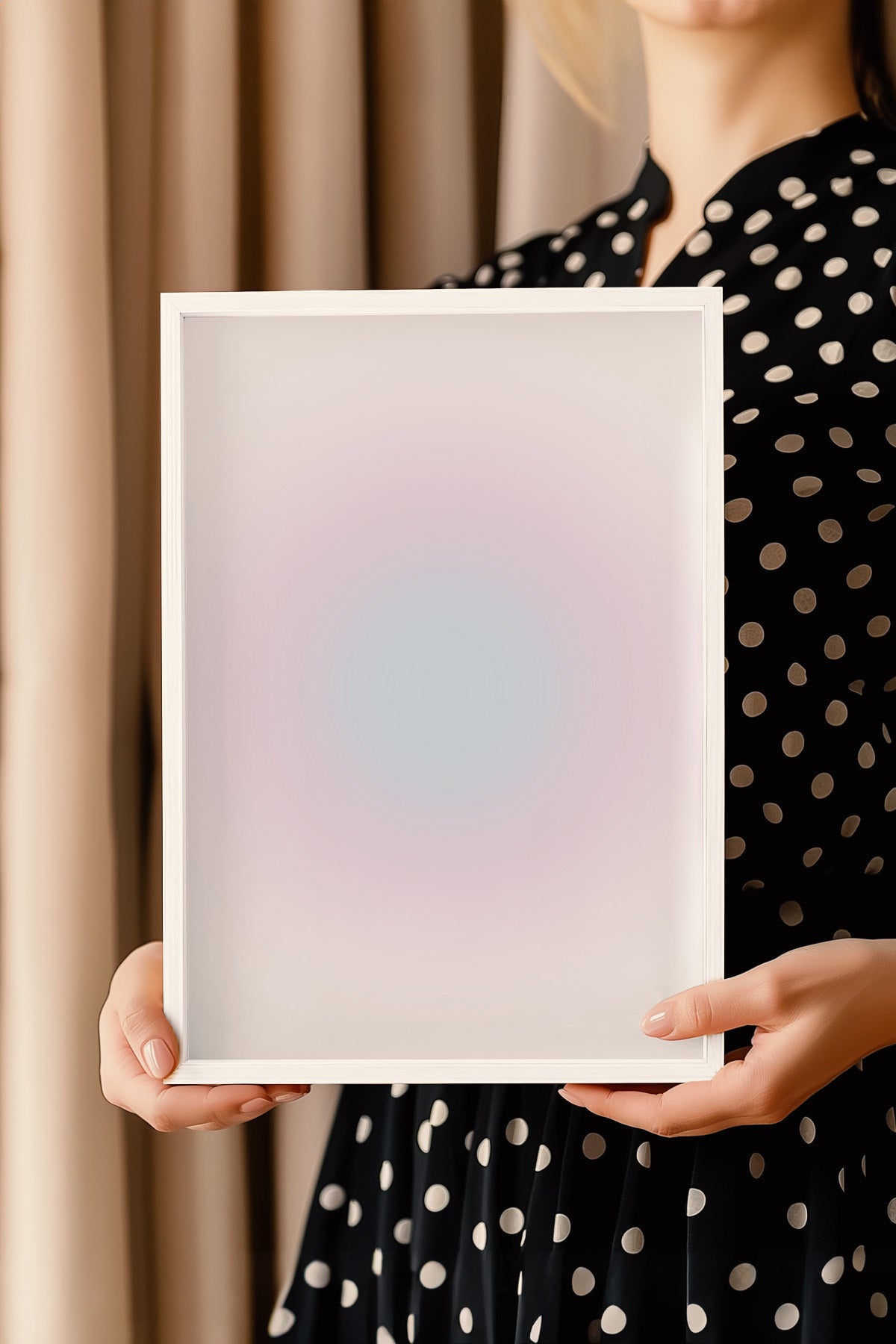 Aura Serisi Beyaz Çerçeveli Poster, Tablo No:101