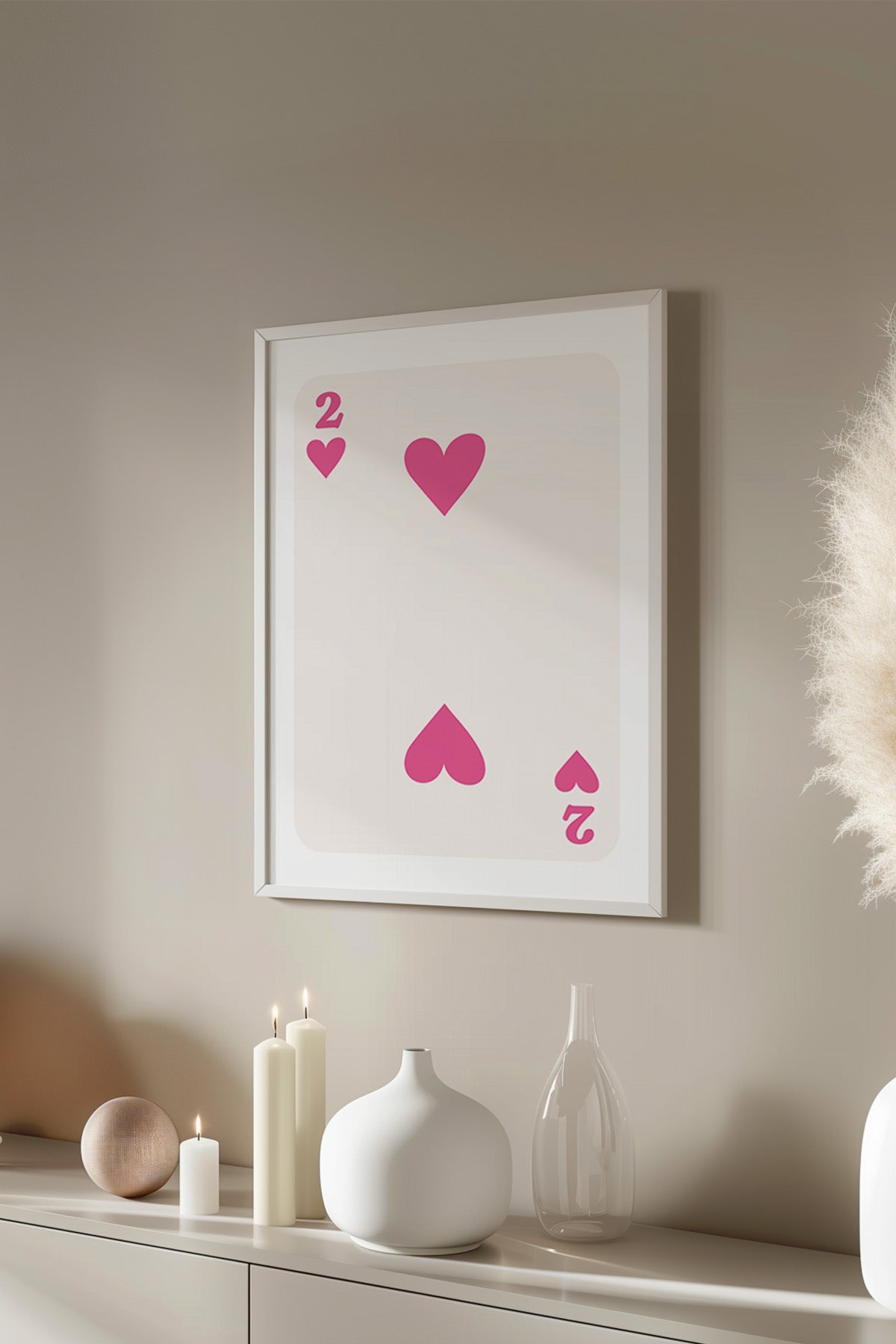 Lucky You Serisi Beyaz Çerçeveli Poster, Tablo Duvar Dekoru No:54