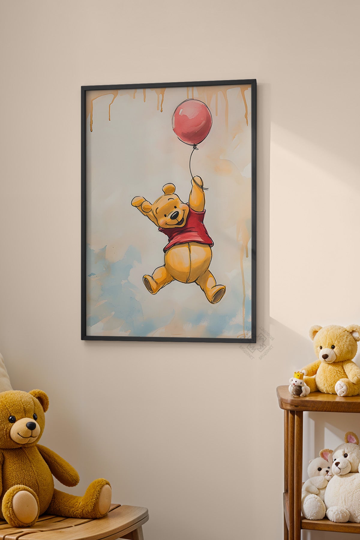 Çocuk Odası, Bebek Odası Siyah Çerçeveli Poster, Tablo No:69