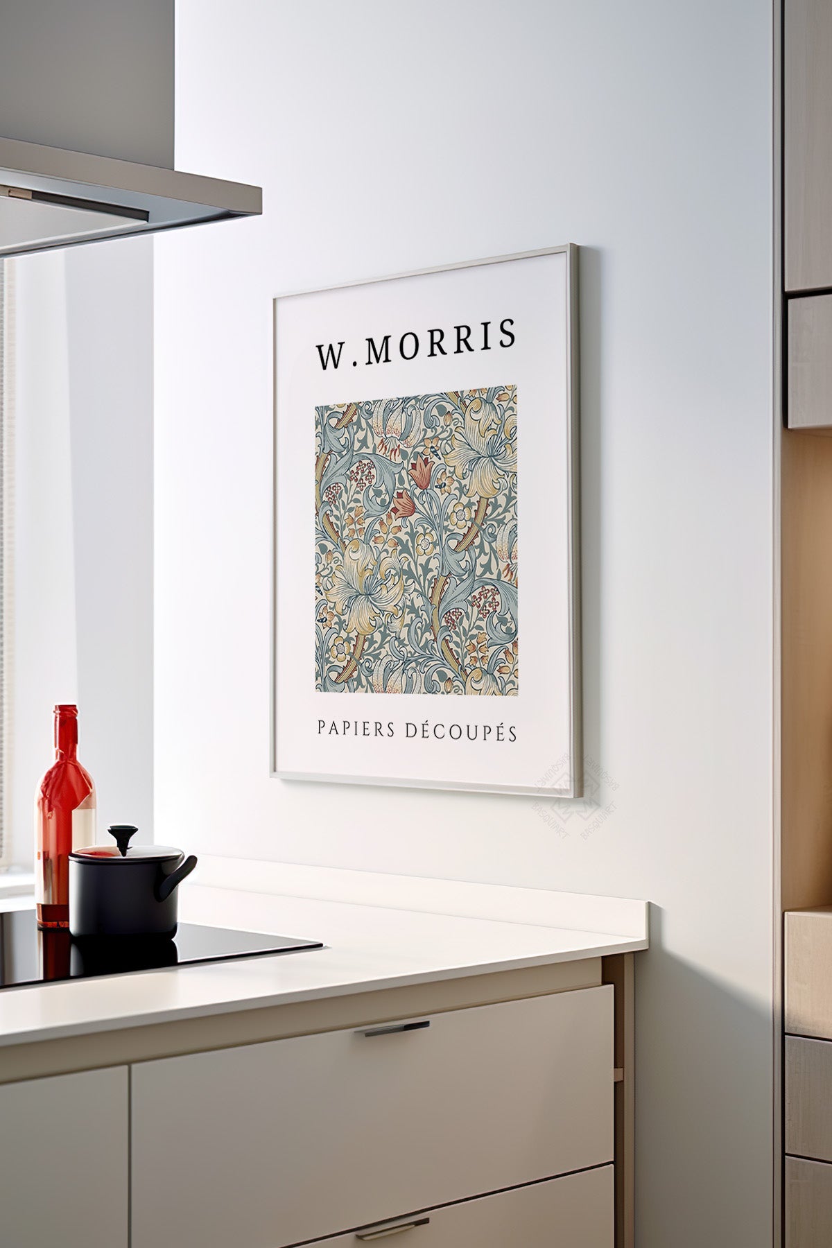 William Morris Serisi Beyaz Çerçeveli Poster, Tablo Duvar Dekoru No:18