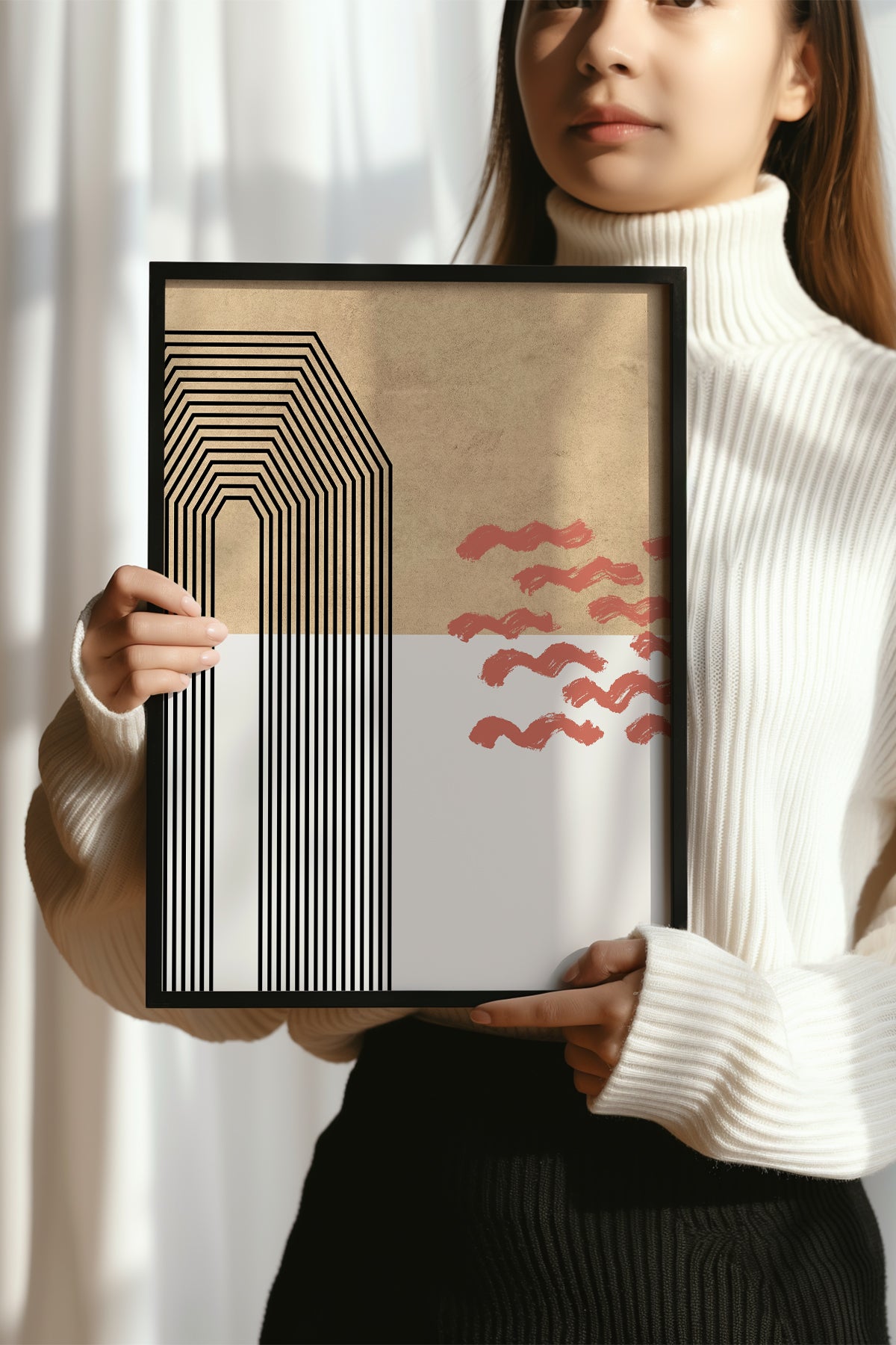 Bohemian Serisi Siyah Çerçeveli Poster, Tablo No:12