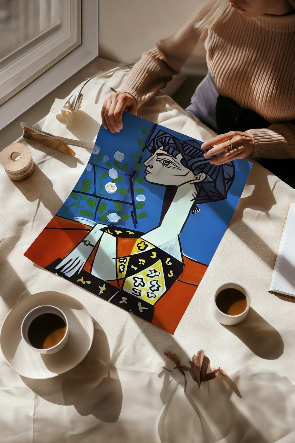 Picasso Sanatsal 4'lü Poster Seti, Duvar Dekoru No:39