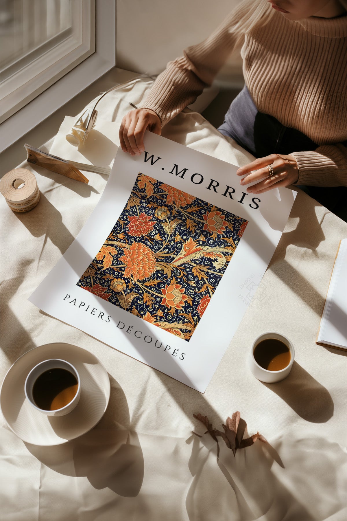 W Morris 4'lü Poster Seti, Duvar Dekoru No:40