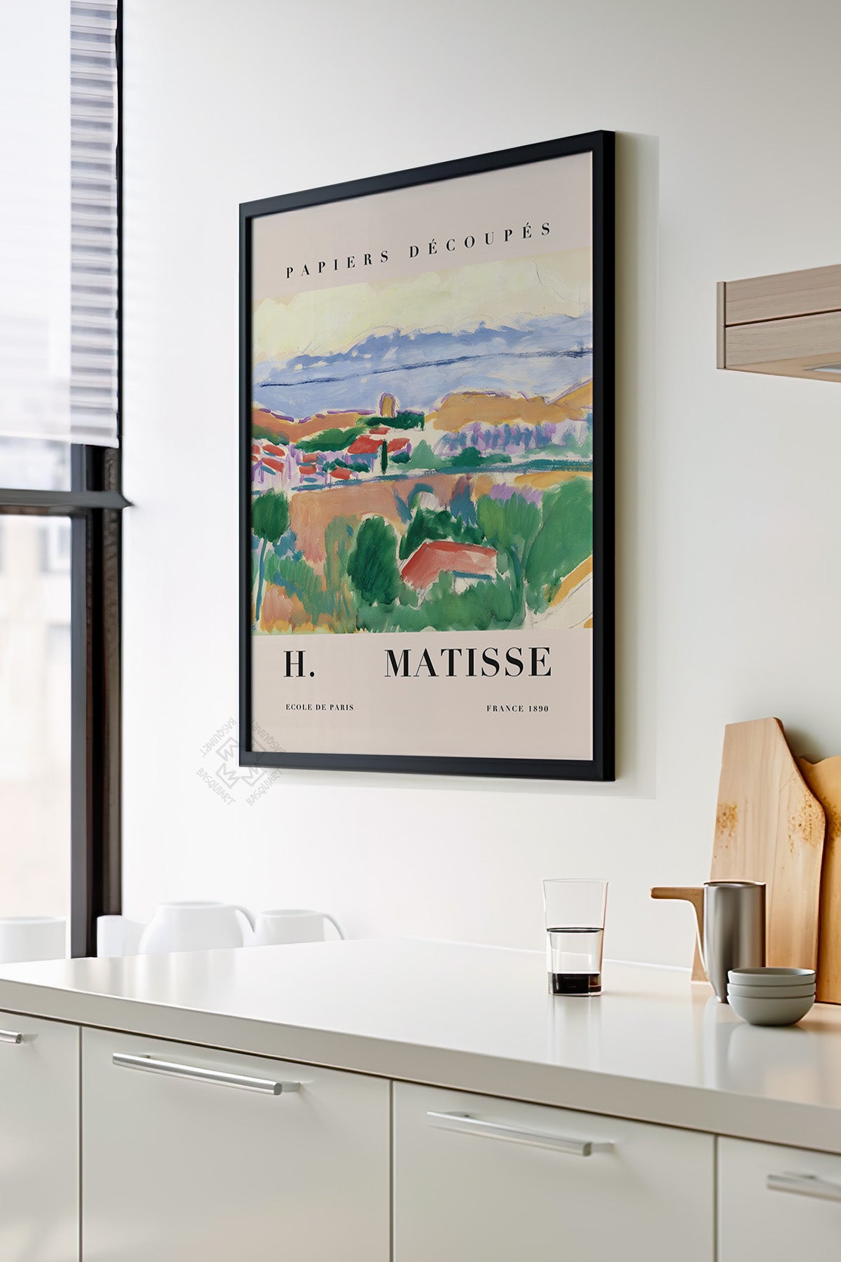 Henri Matisse Serisi Siyah Çerçeveli Poster, Tablo Duvar Dekoru No:23