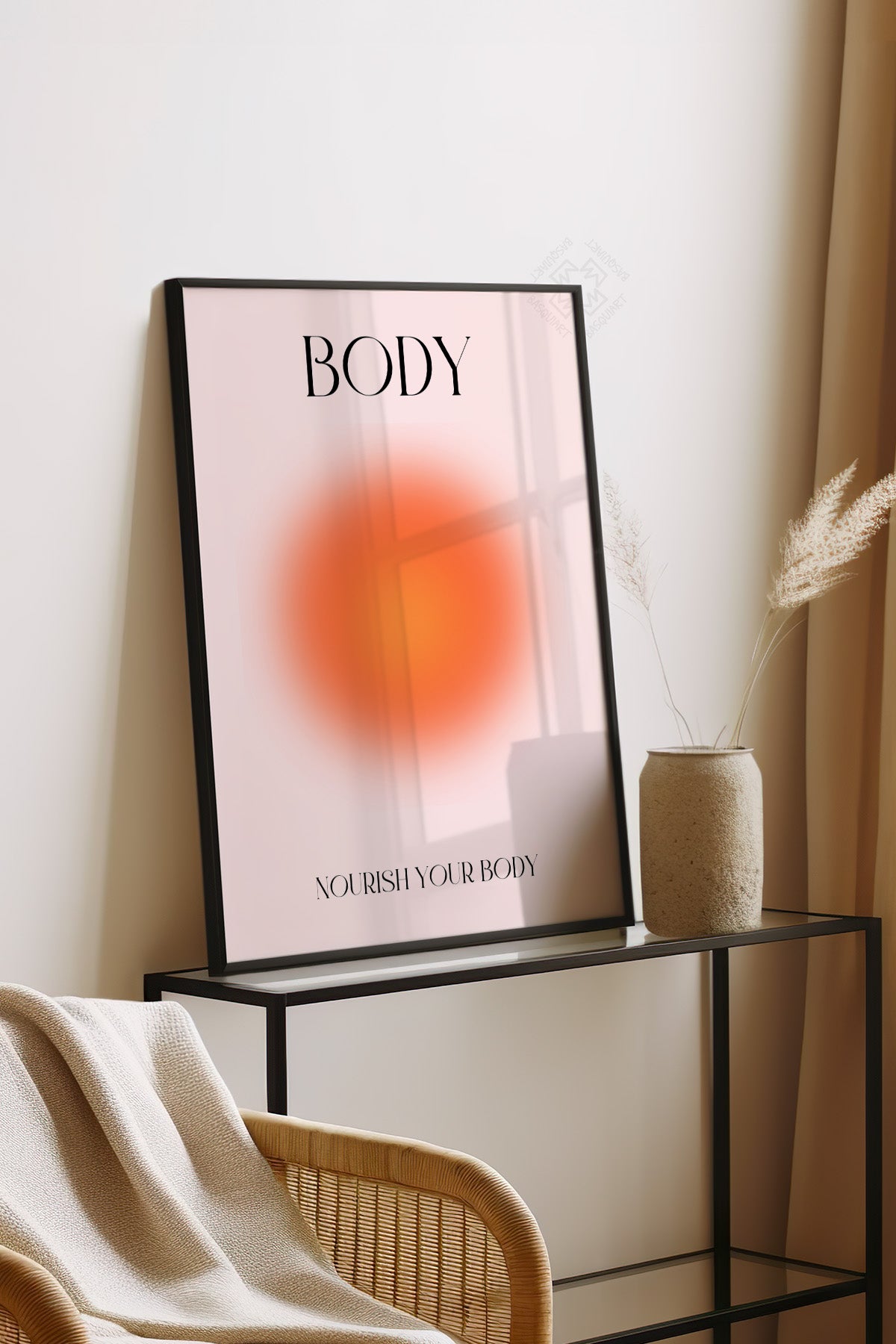 Aura Serisi Siyah Çerçeveli Poster, Tablo No:160