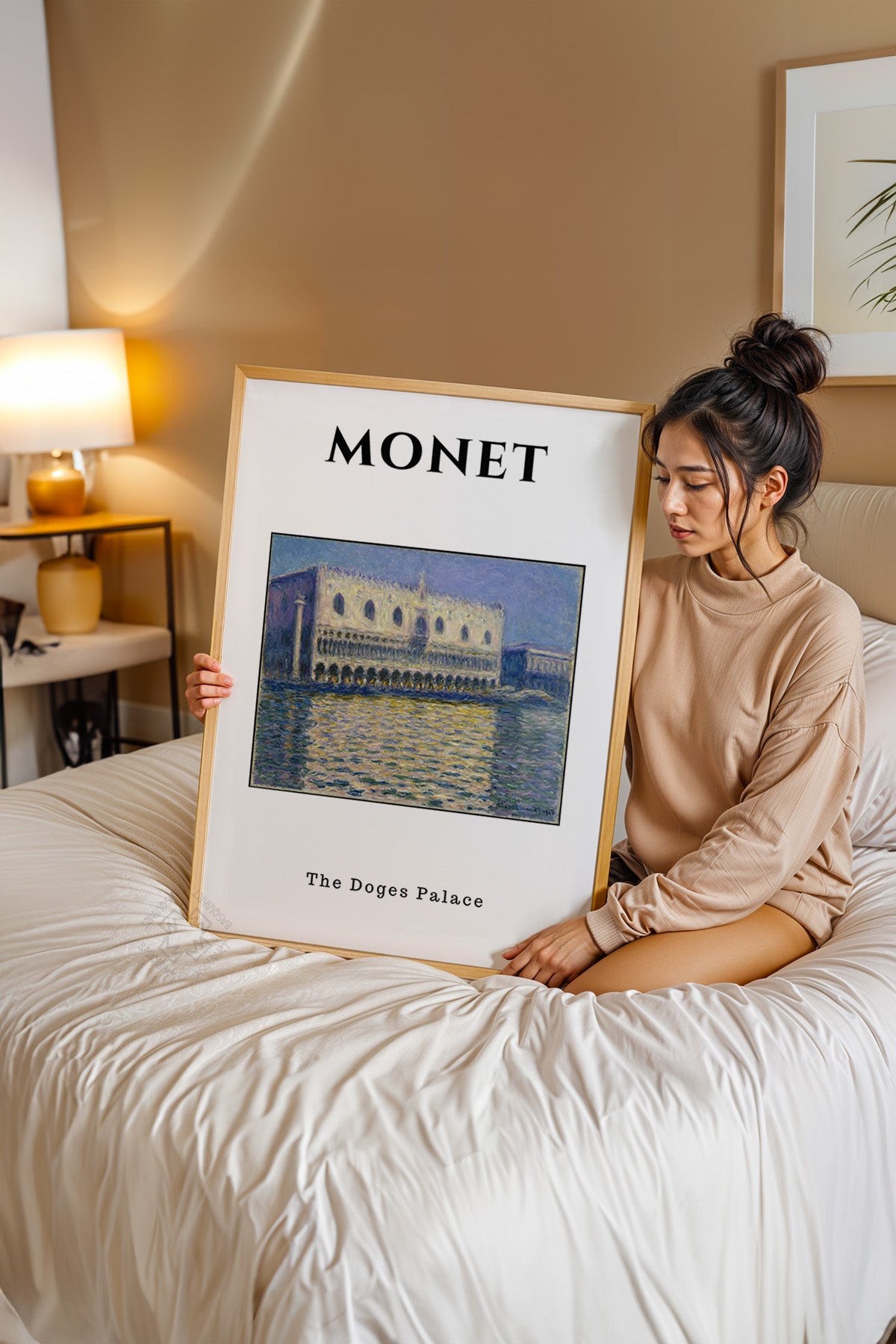 Claude Monet Serisi Ahşap Çerçeveli Poster, Tablo Duvar Dekoru No:17