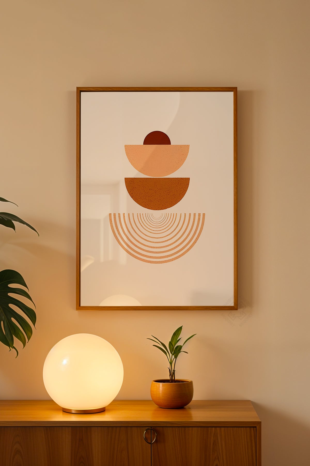 Bohemian Serisi Ahşap Çerçeveli Poster, Tablo No:40