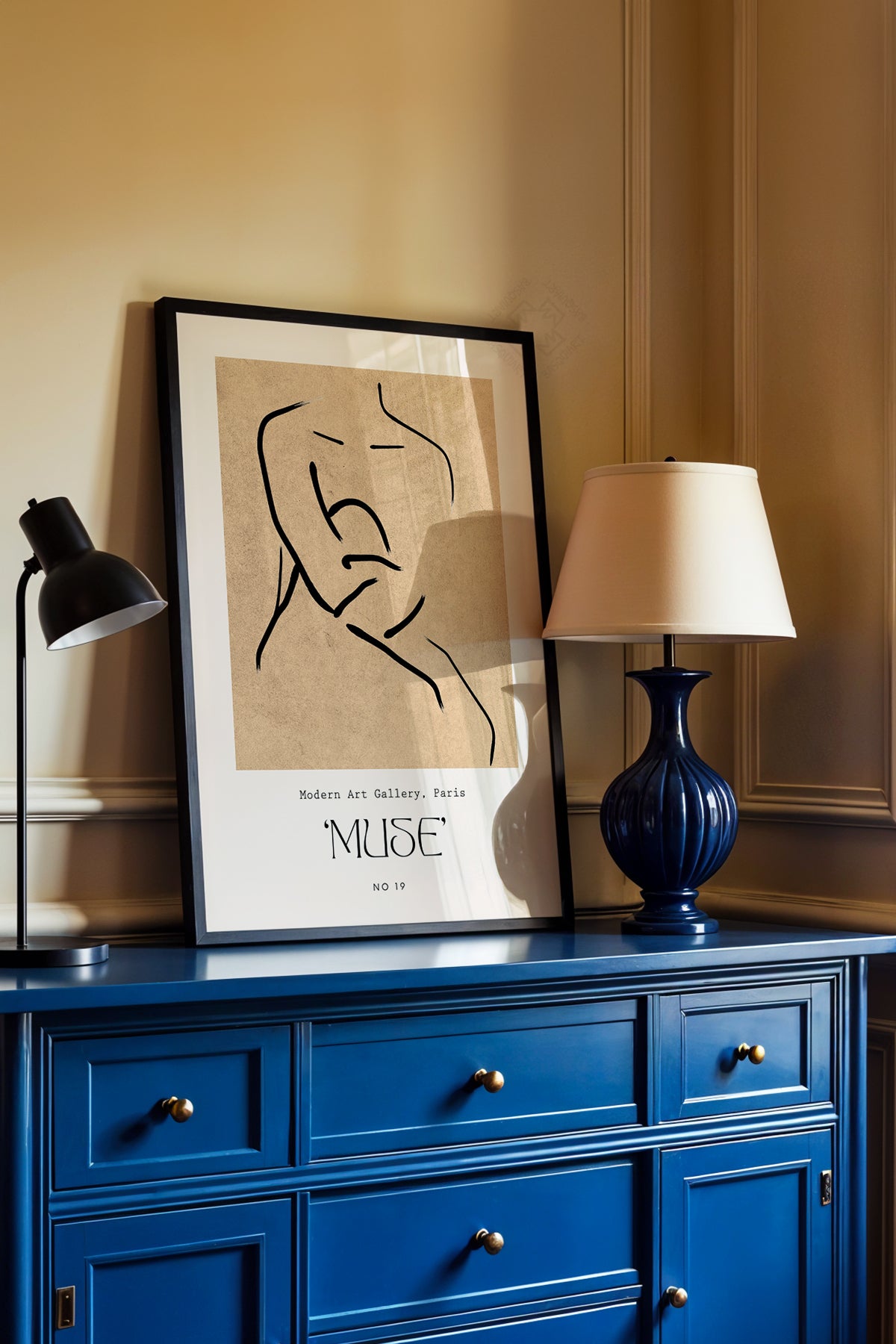 Bohemian Serisi Siyah Çerçeveli Poster, Tablo No:83