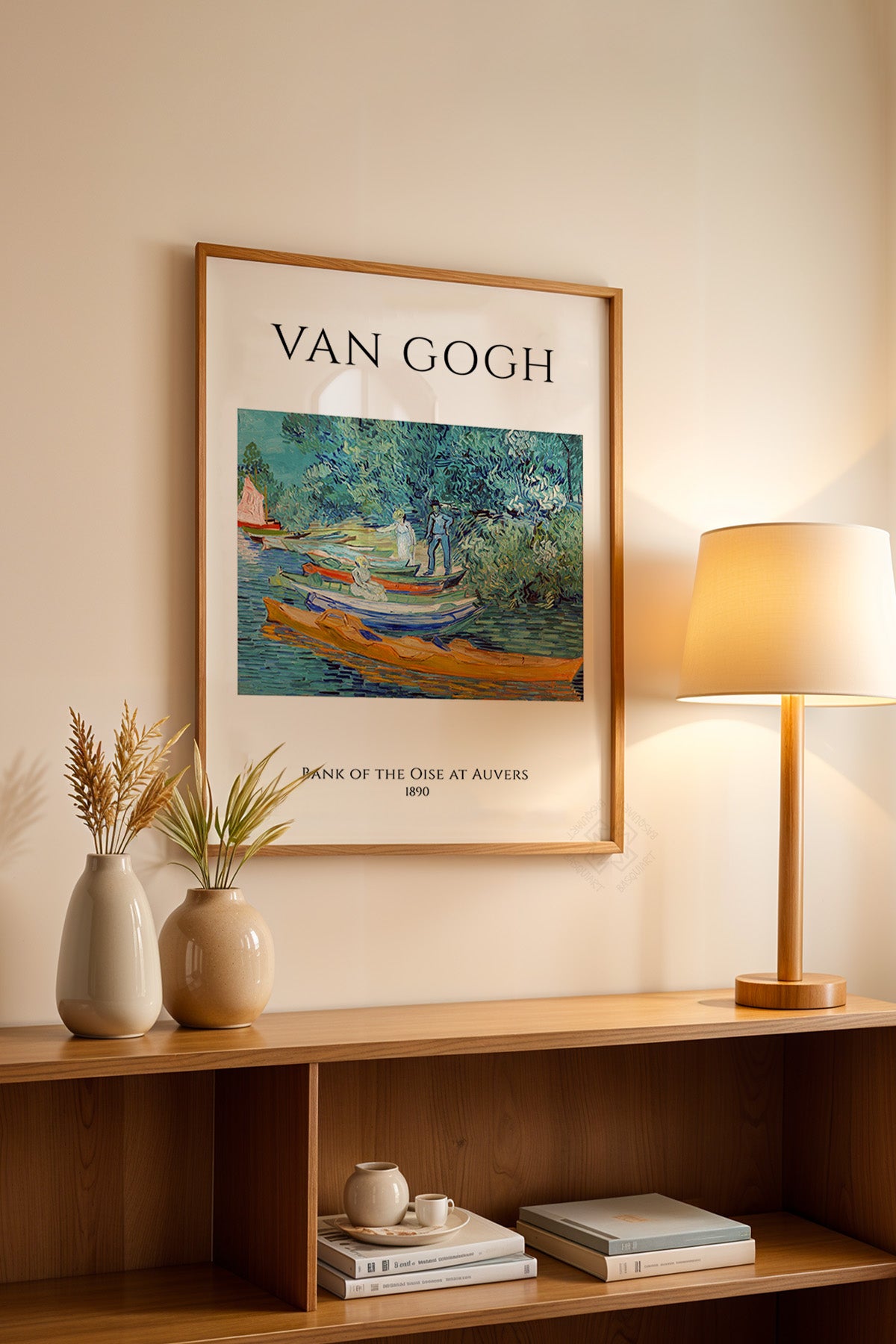 Vincent Van Gogh Serisi Ahşap Çerçeveli Poster, Tablo Duvar Dekoru No:10