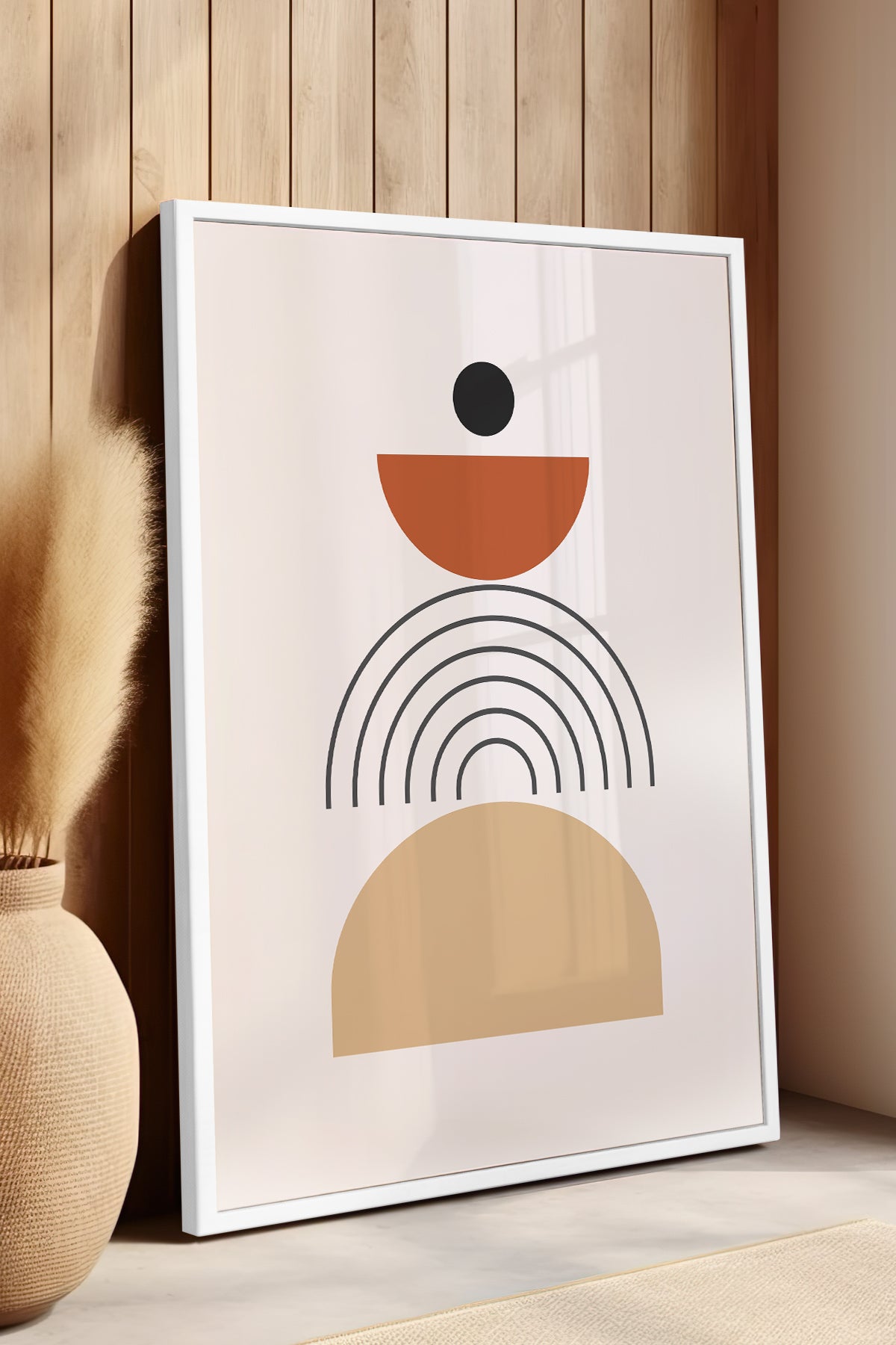 Bohemian Serisi Beyaz Çerçeveli Poster, Tablo No:17