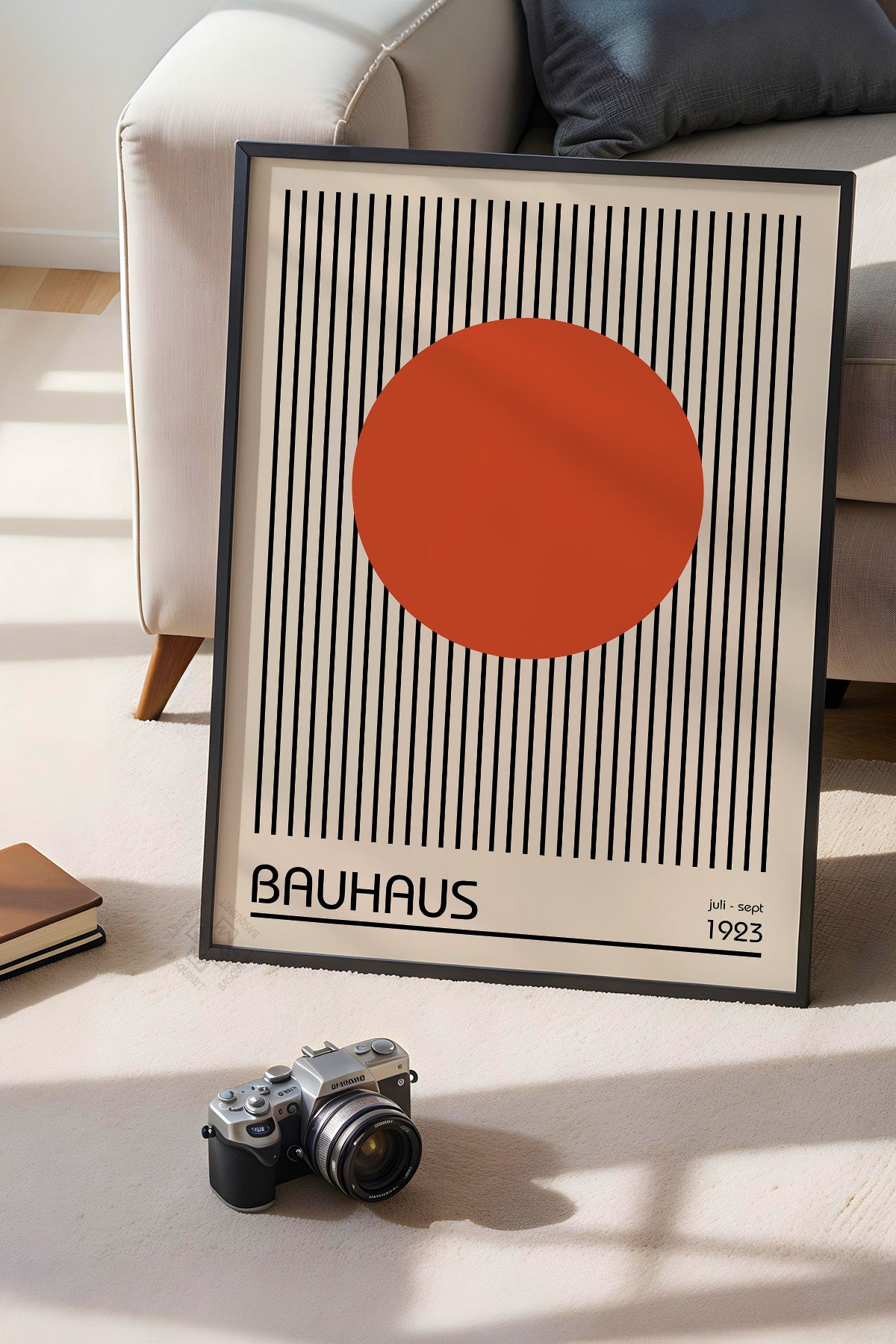 Bauhaus Serisi Siyah Çerçeveli Poster, Tablo No:28