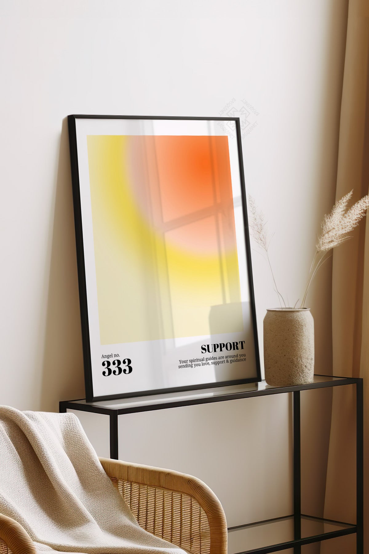 Aura Serisi Siyah Çerçeveli Poster, Tablo No:1