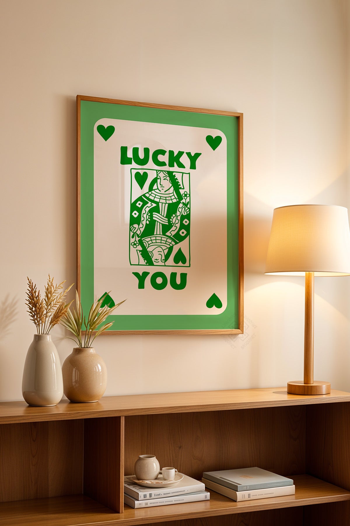 Lucky You Serisi Ahşap Çerçeveli Poster, Tablo Duvar Dekoru No:127