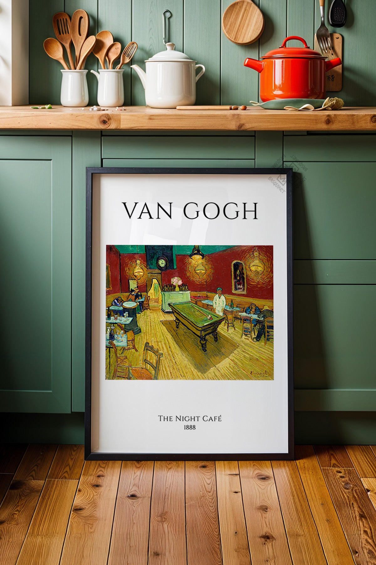 Vincent Van Gogh Serisi Siyah Çerçeveli Poster, Tablo Duvar Dekoru No:14