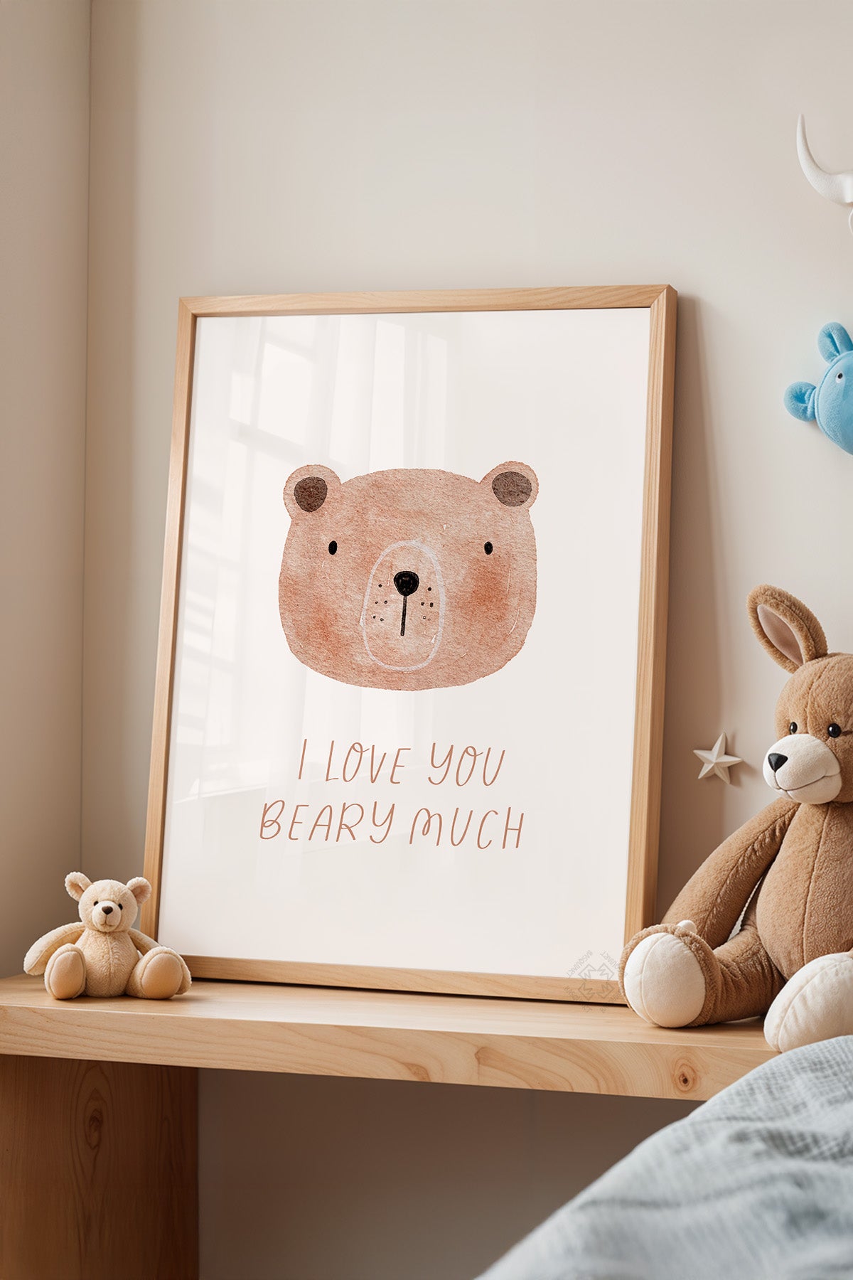 Çocuk Odası, Bebek Odası Ahşap Çerçeveli Poster, Tablo No:32