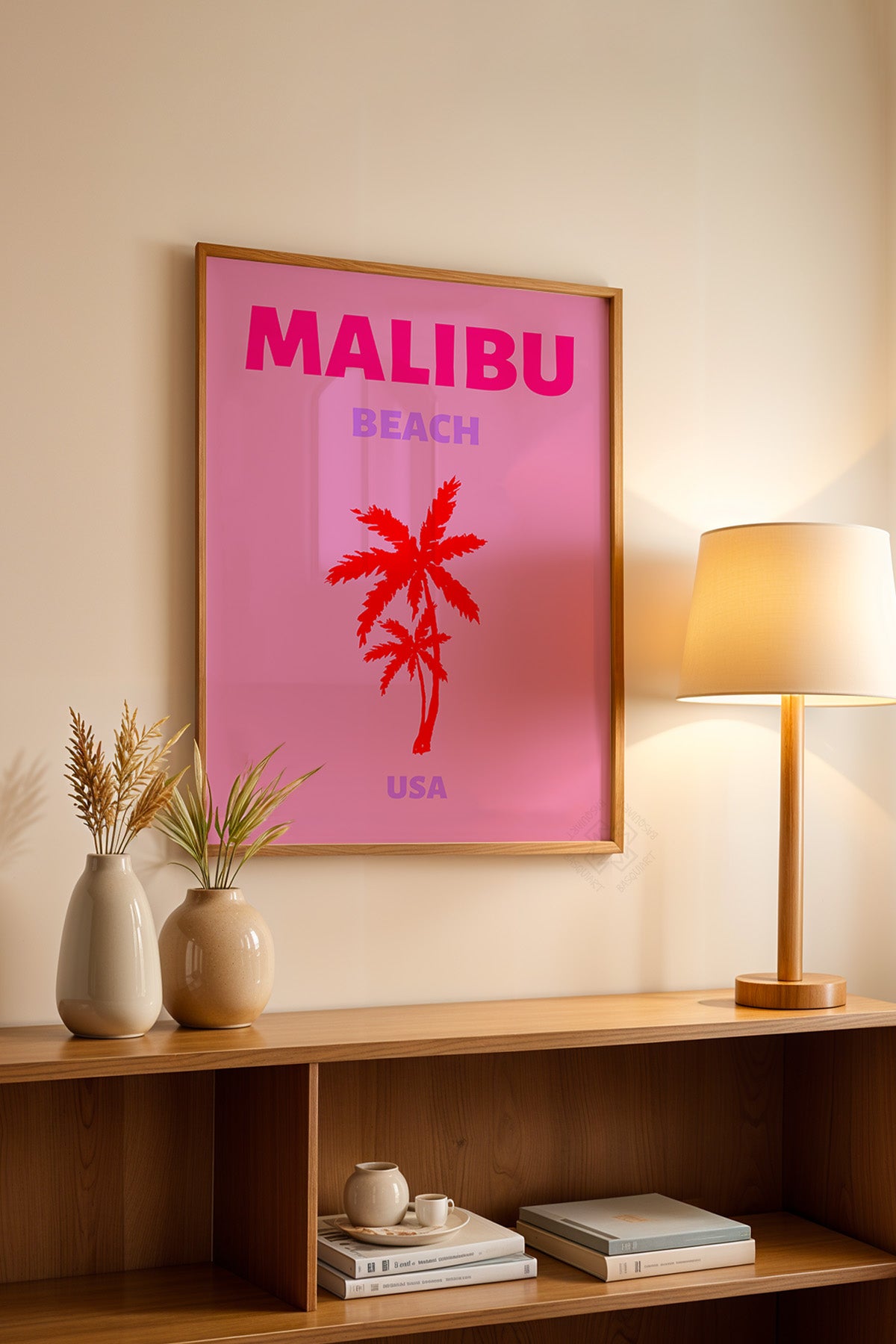 Şehir Serisi Ahşap Çerçeveli Poster, Tablo Duvar Dekoru No:32