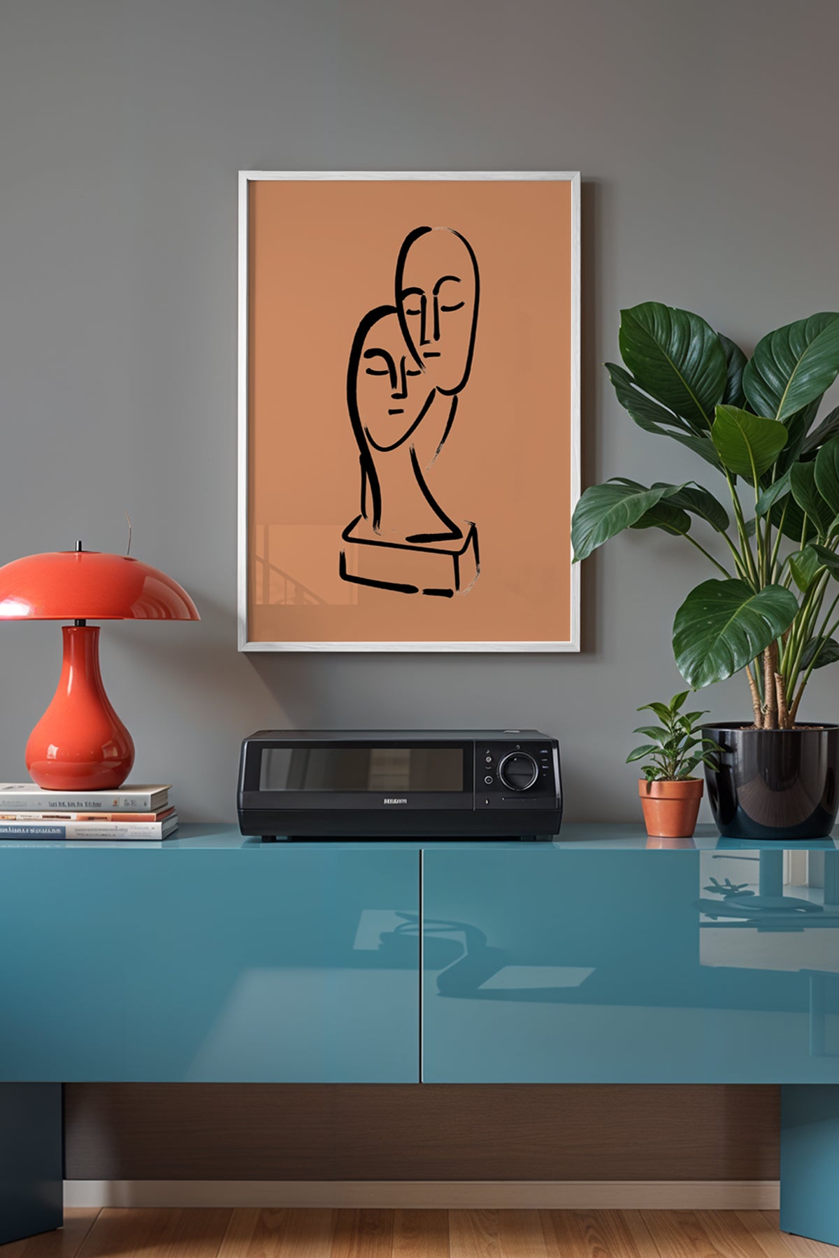 Bohemian Serisi Beyaz Çerçeveli Poster, Tablo No:104