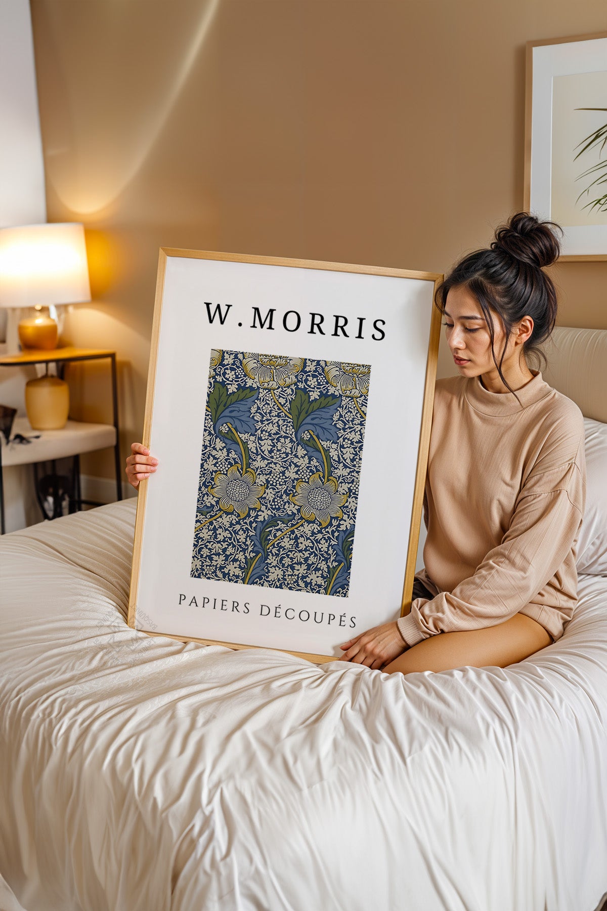 William Morris Serisi Ahşap Çerçeveli Poster, Tablo Duvar Dekoru No:19