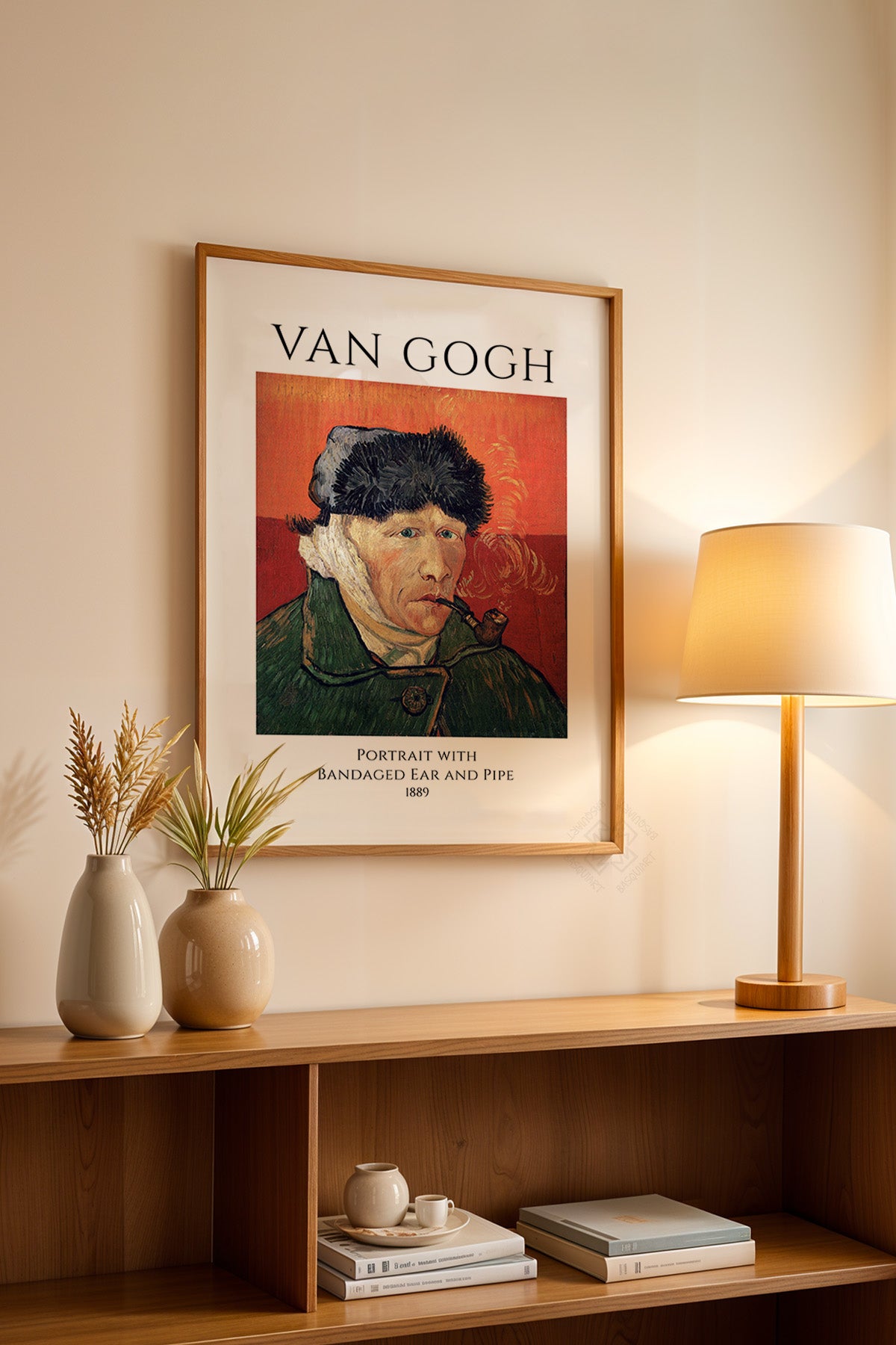 Vincent Van Gogh Serisi Ahşap Çerçeveli Poster, Tablo Duvar Dekoru No:26