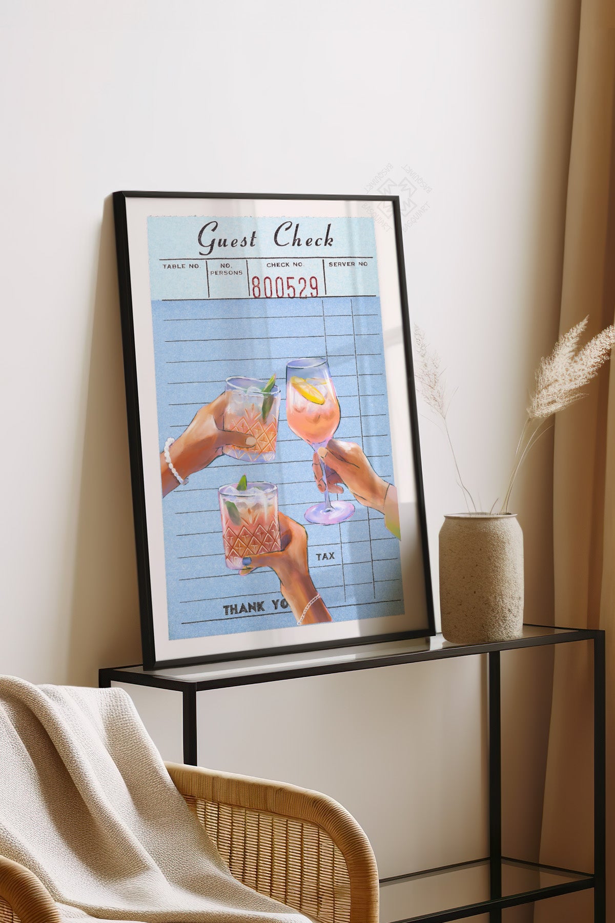 Lucky You Serisi Siyah Çerçeveli Poster, Tablo Duvar Dekoru No:32
