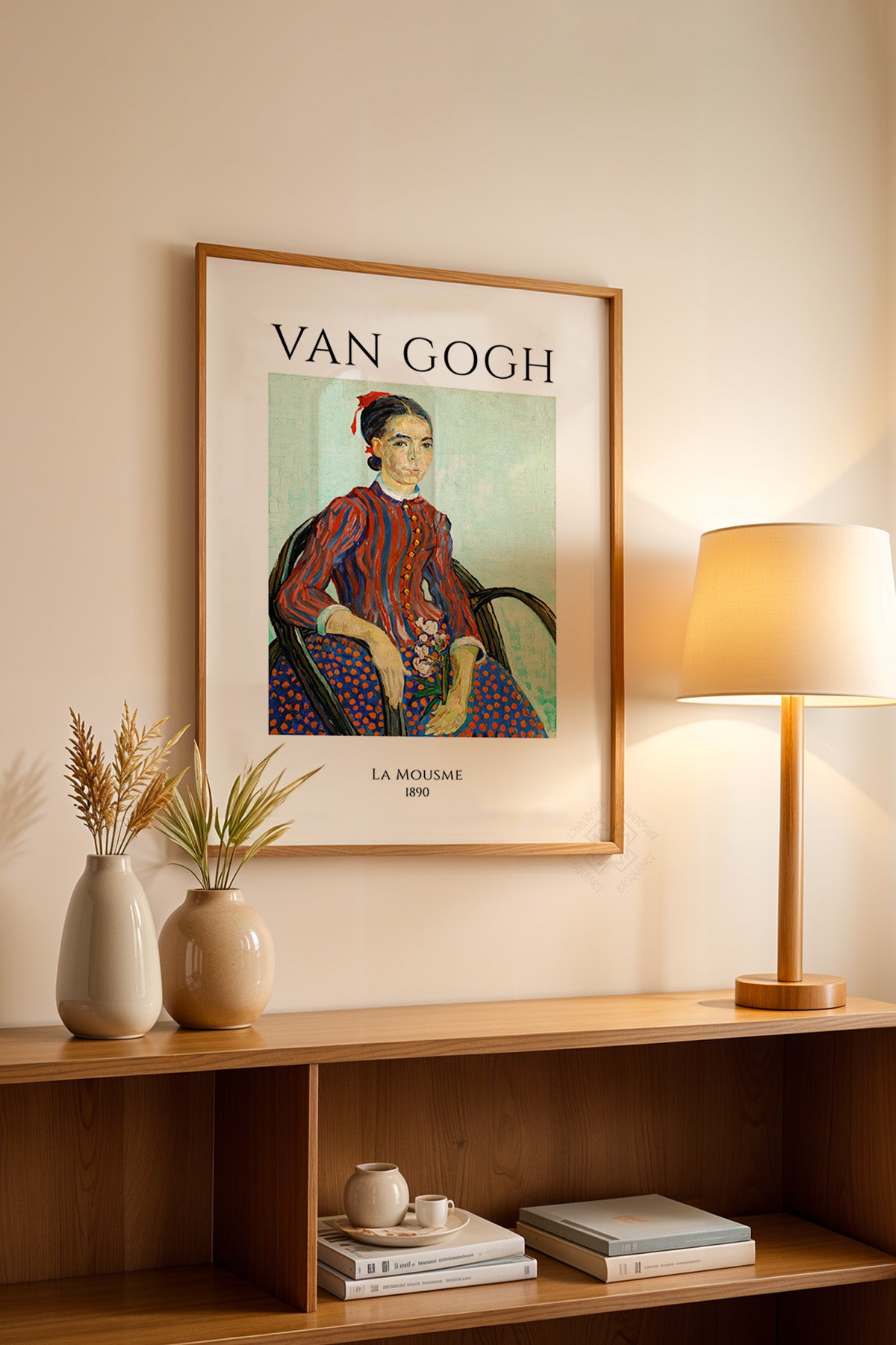 Vincent Van Gogh Serisi Ahşap Çerçeveli Poster, Tablo Duvar Dekoru No:15