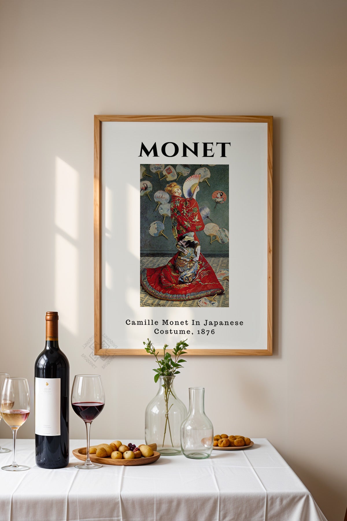 Claude Monet Serisi Ahşap Çerçeveli Poster, Tablo Duvar Dekoru No:8
