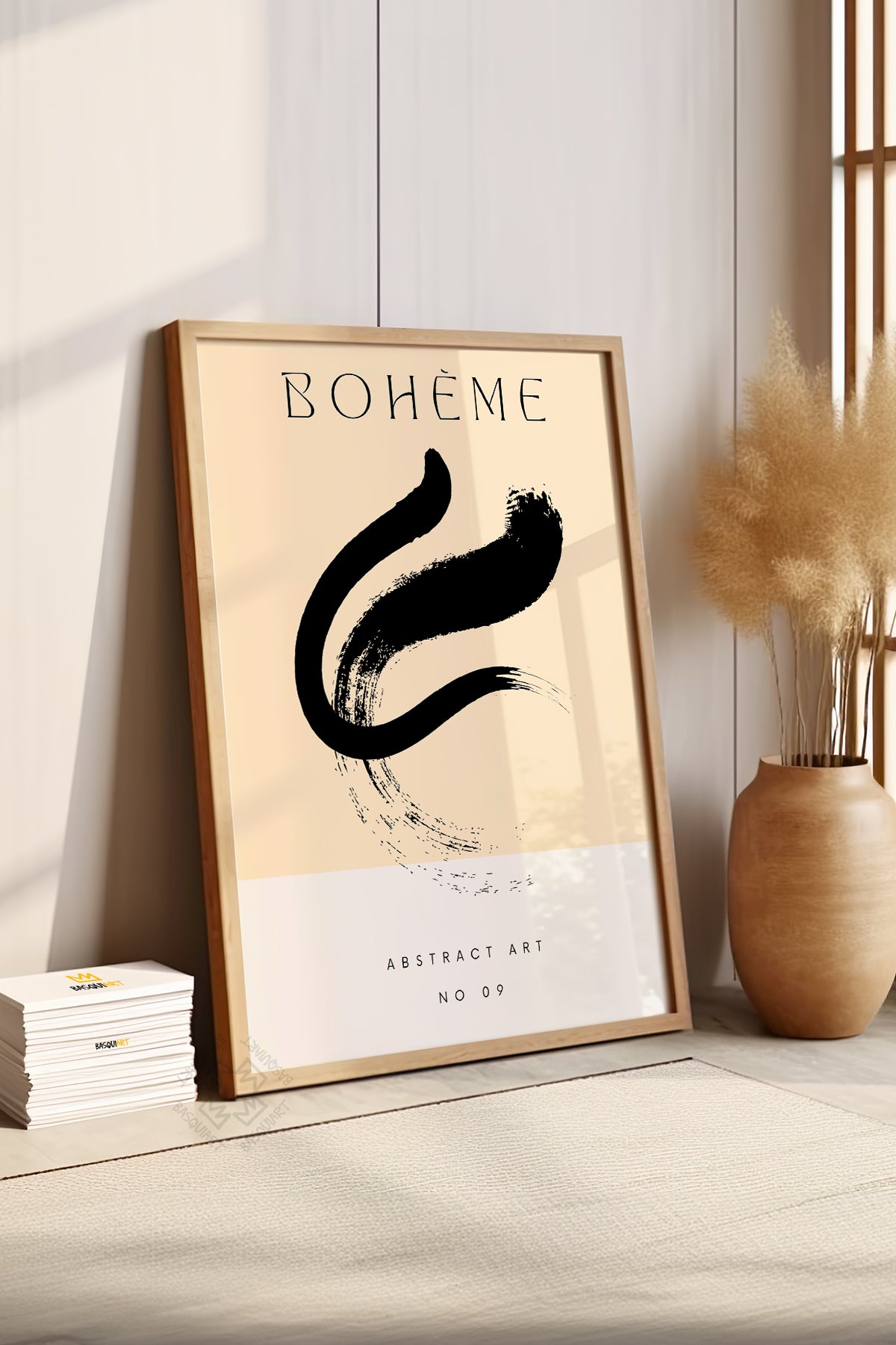 Bohemian Serisi Ahşap Çerçeveli Poster, Tablo No:133