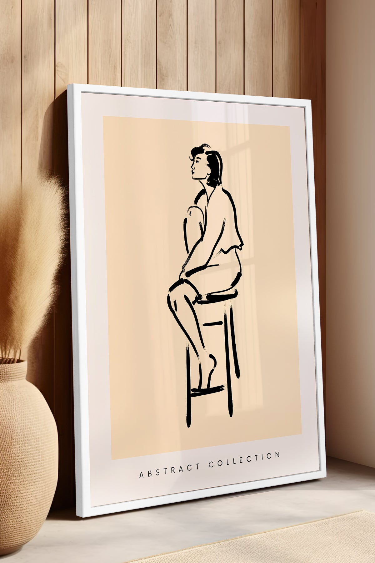 Bohemian Serisi Beyaz Çerçeveli Poster, Tablo No:93