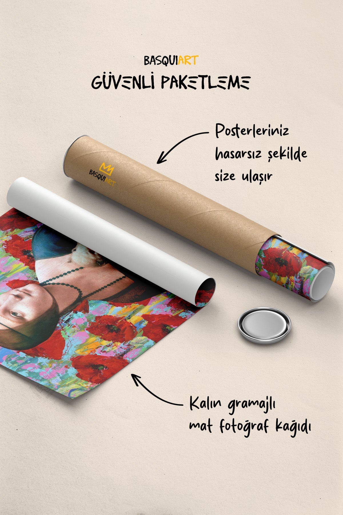 Kızıl Desenler 6'lı Poster Seti, Duvar Dekoru No:2