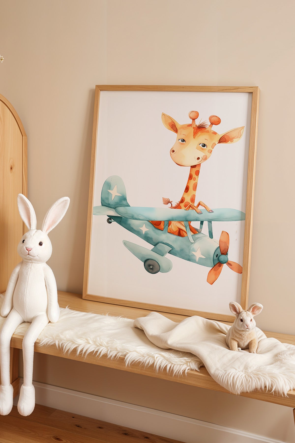 Çocuk Odası, Bebek Odası Ahşap Çerçeveli Poster, Tablo No:48