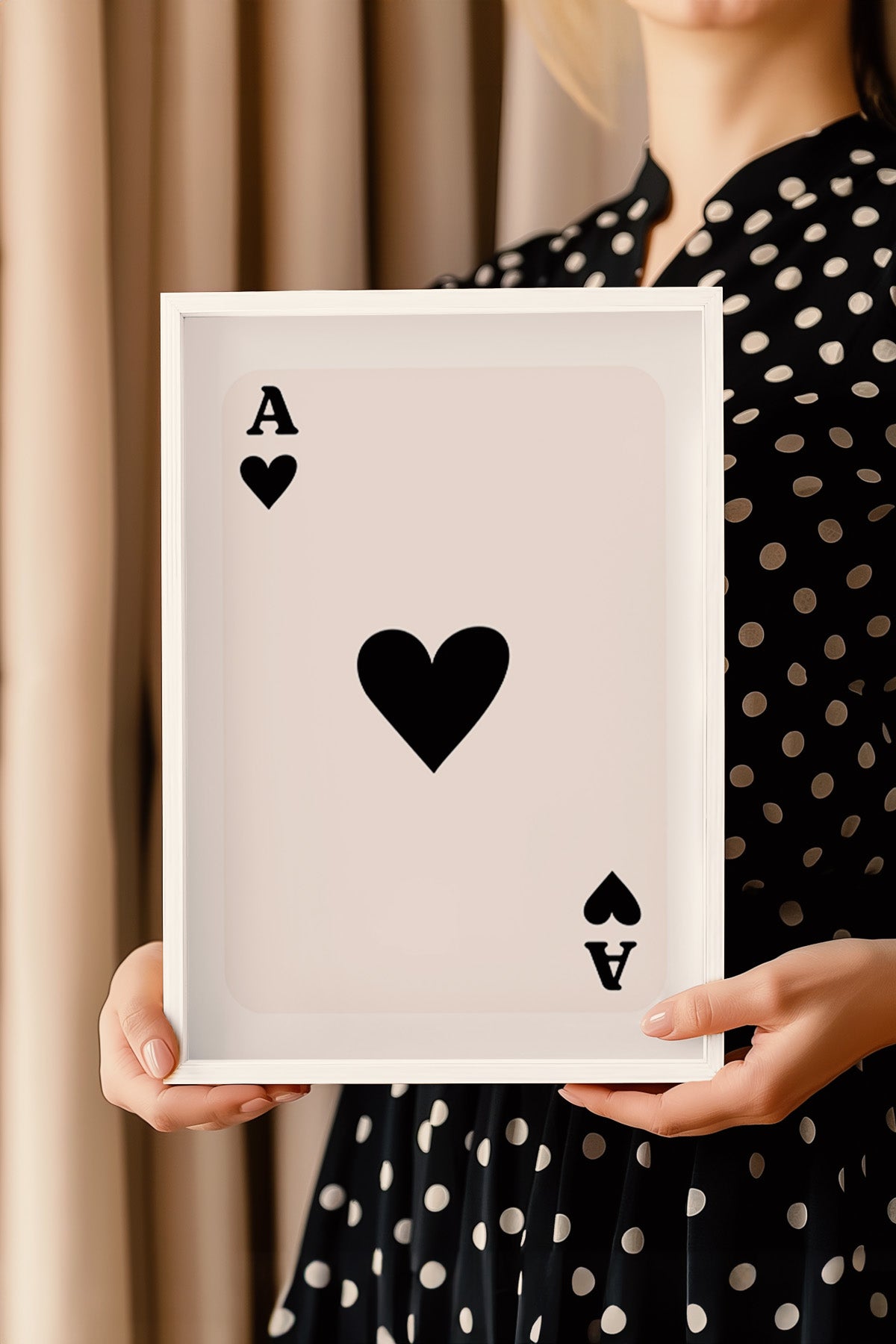 Lucky You Serisi Beyaz Çerçeveli Poster, Tablo Duvar Dekoru No:115