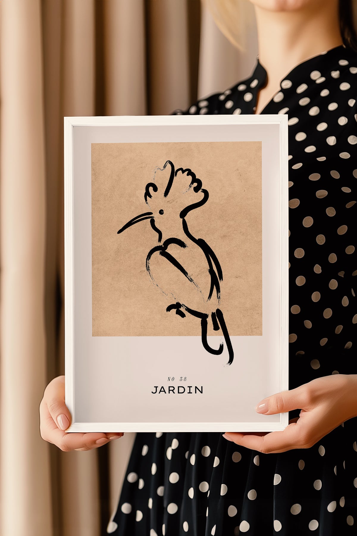 Bohemian Serisi Beyaz Çerçeveli Poster, Tablo No:80