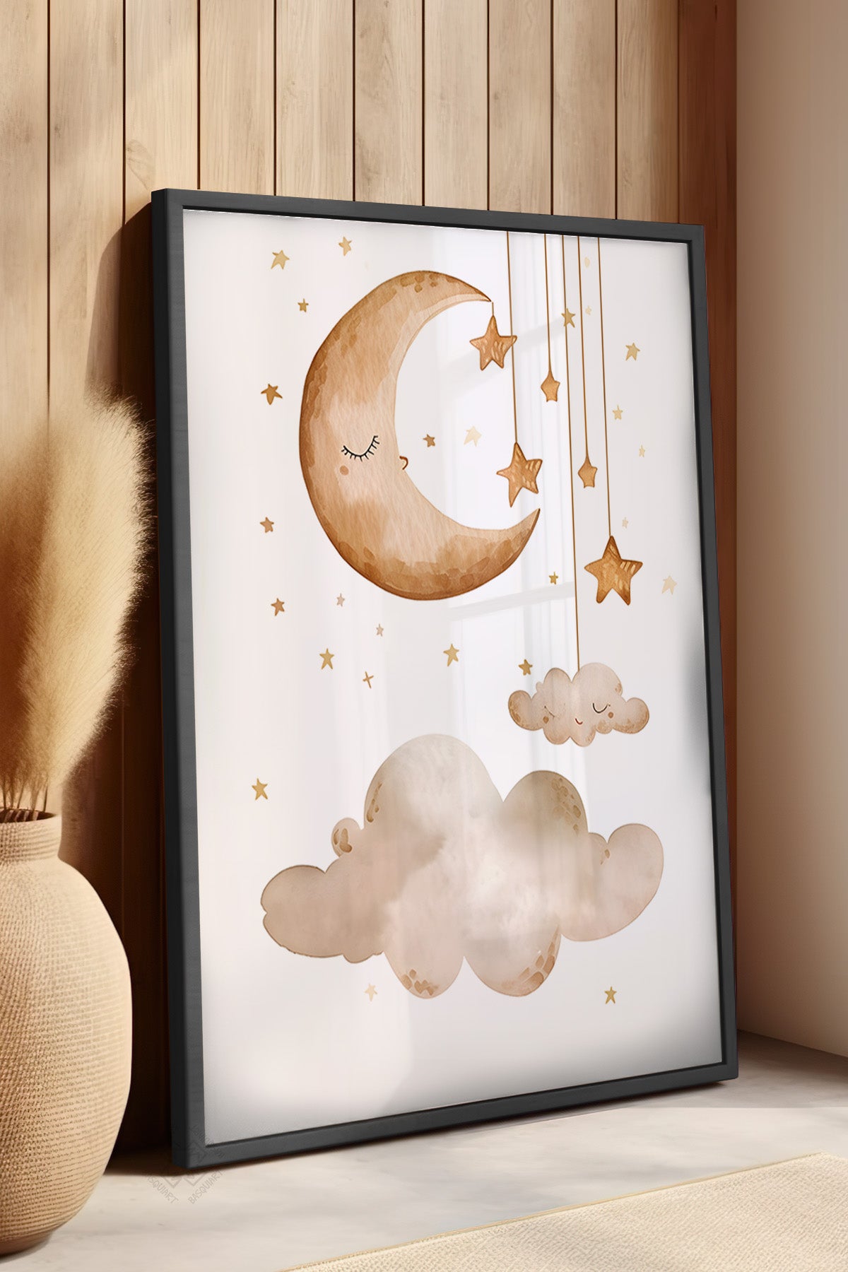 Çocuk Odası, Bebek Odası Siyah Çerçeveli Poster, Tablo No:95
