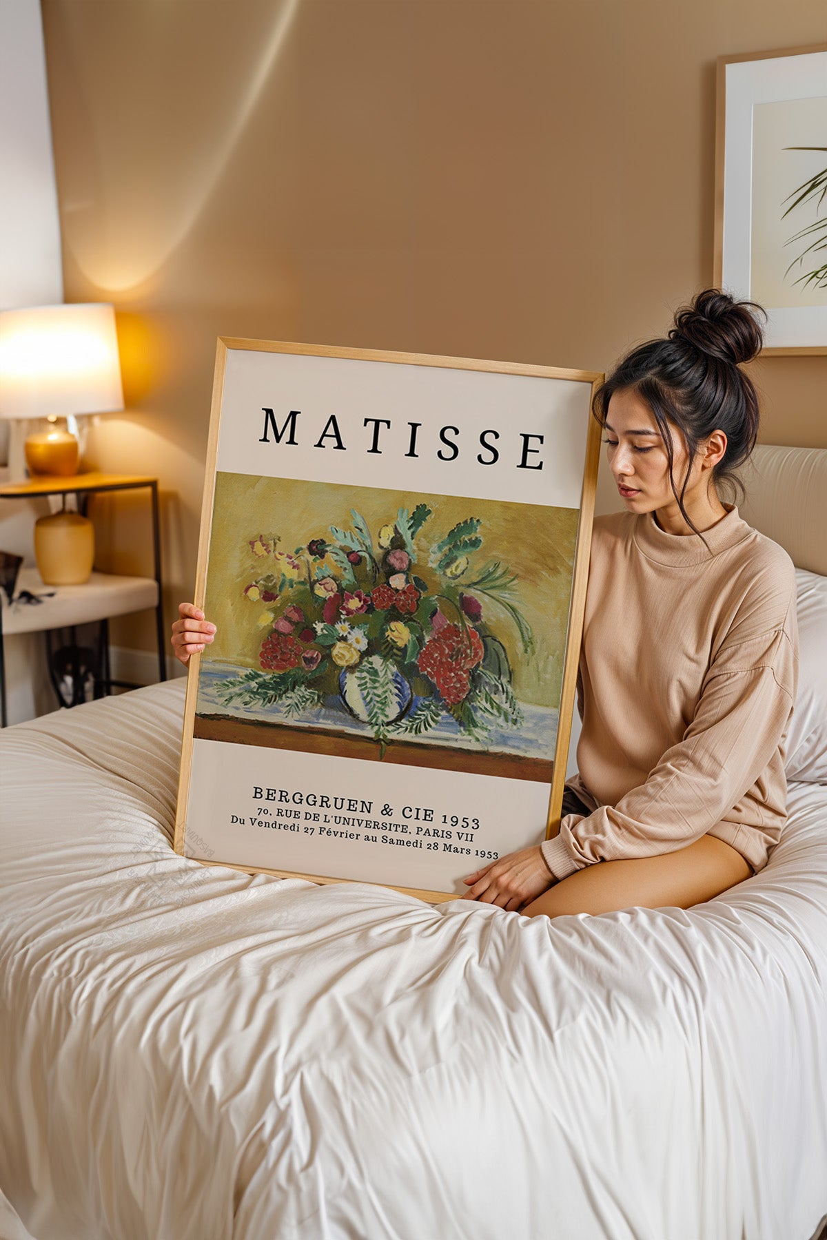 Henri Matisse Serisi Ahşap Çerçeveli Poster, Tablo Duvar Dekoru No:2