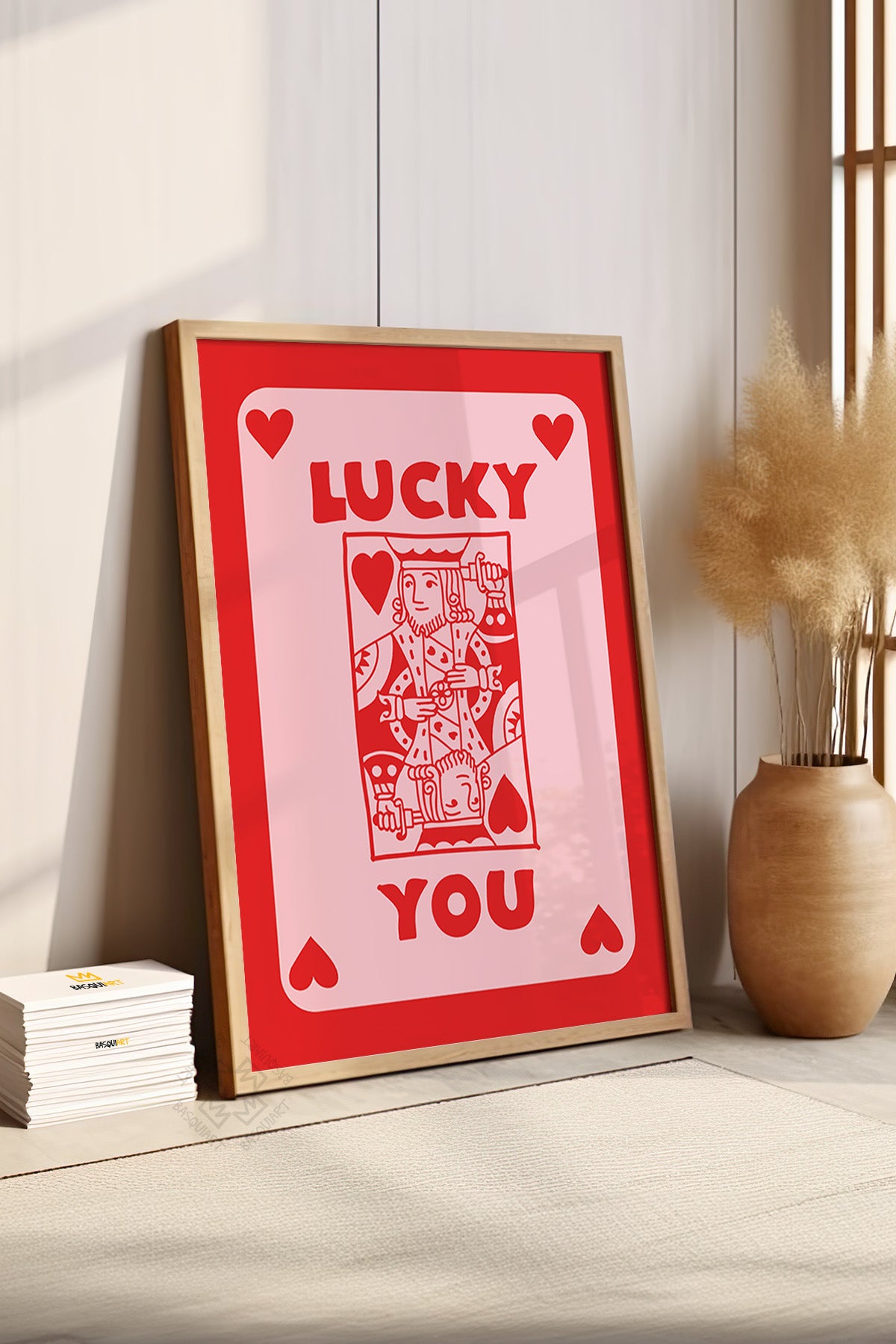 Lucky You Serisi Ahşap Çerçeveli Poster, Tablo Duvar Dekoru No:79