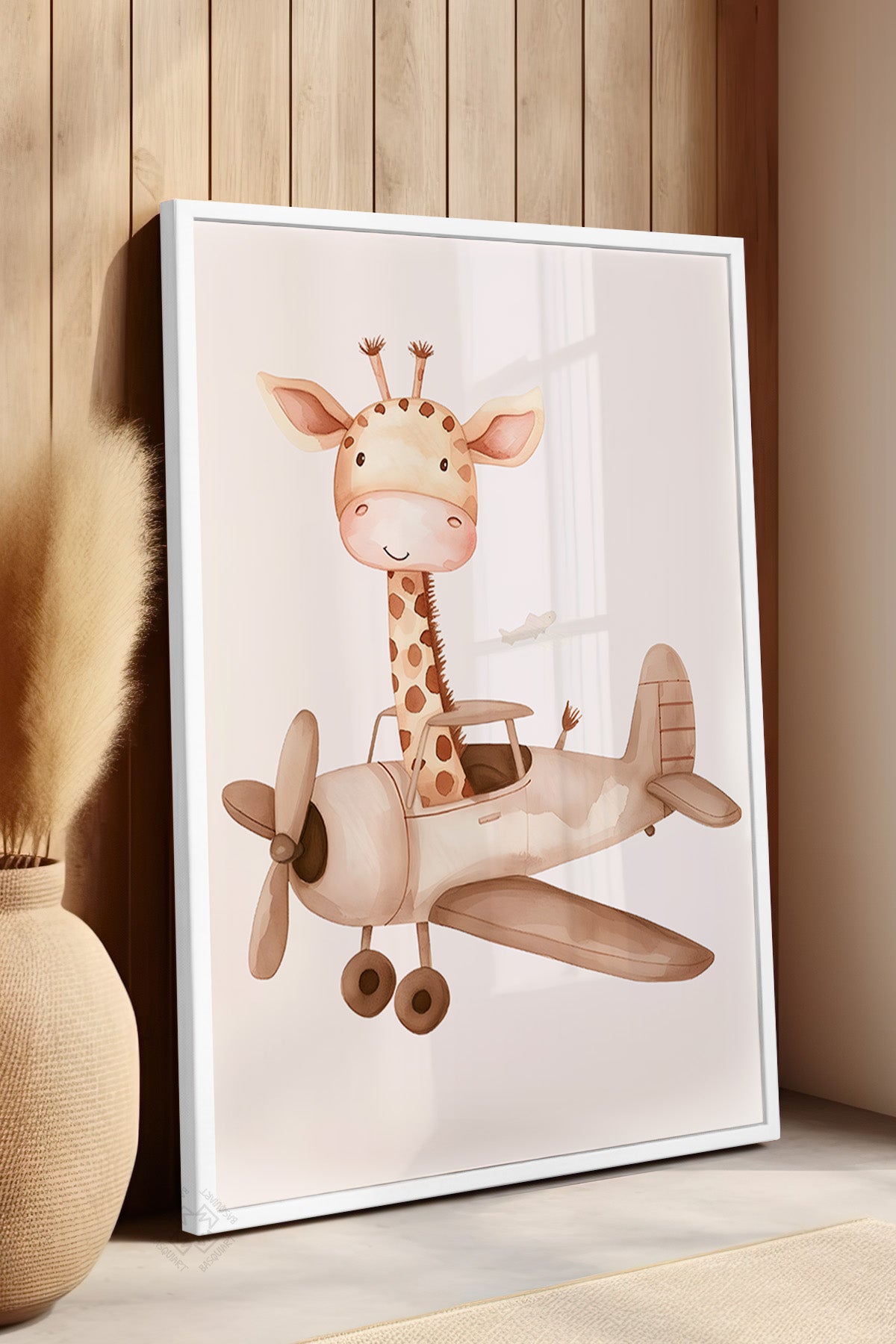 Çocuk Odası, Bebek Odası Beyaz Çerçeveli Poster, Tablo No:47