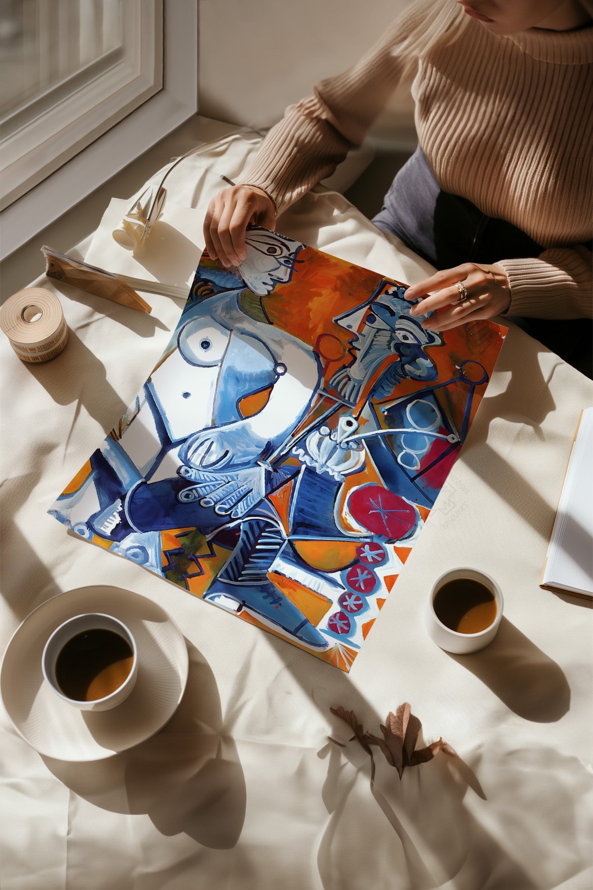 Picasso Sanatsal 4'lü Poster Seti, Duvar Dekoru No:36