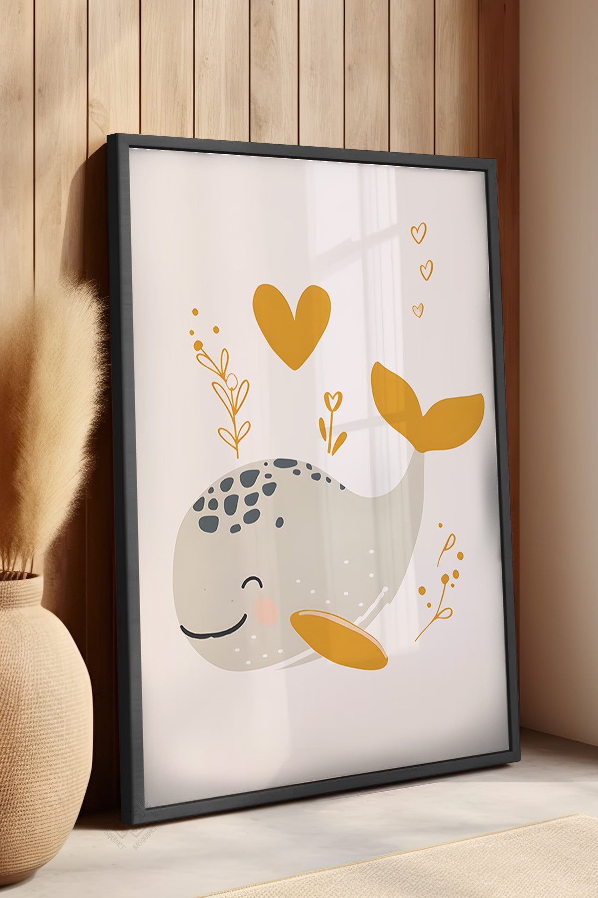 Çocuk Odası, Bebek Odası Siyah Çerçeveli Poster, Tablo No:52