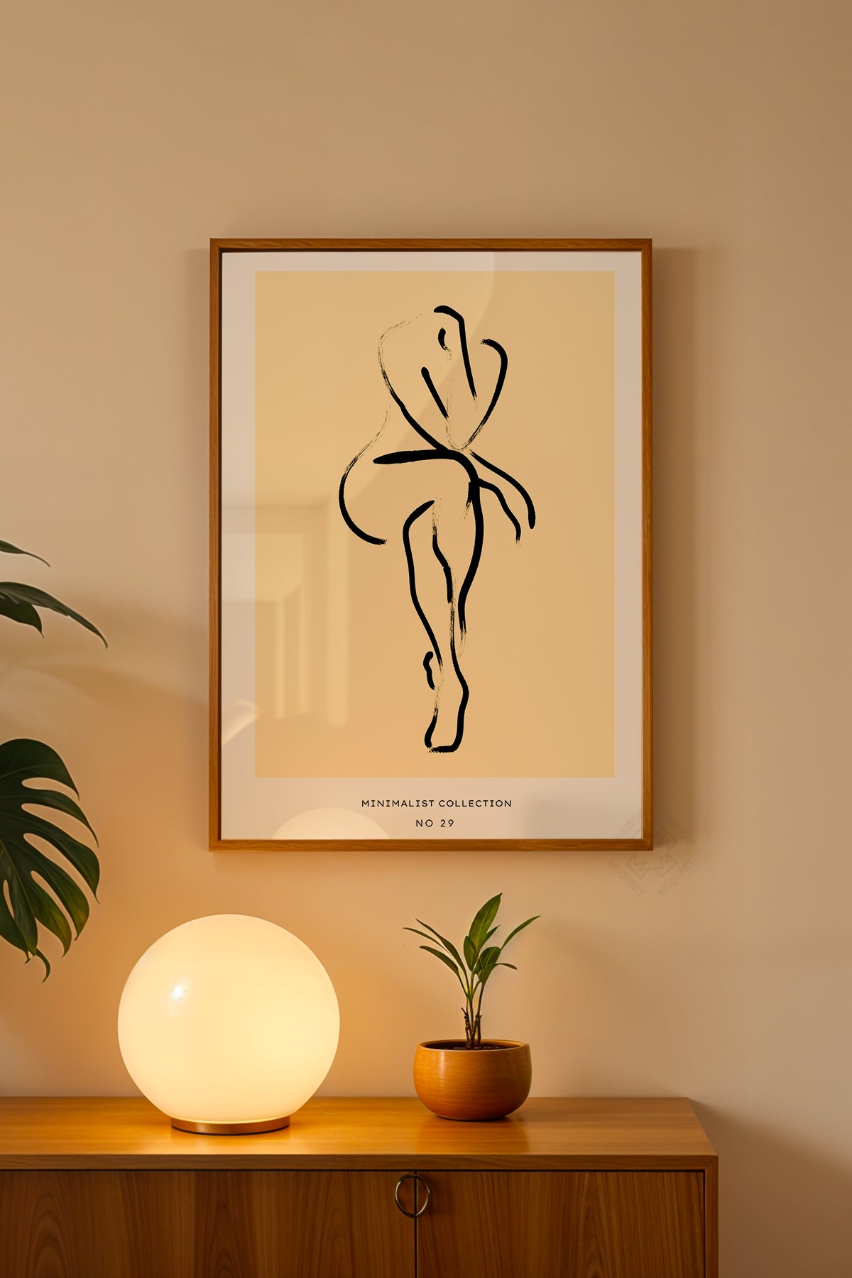 Bohemian Serisi Ahşap Çerçeveli Poster, Tablo No:85