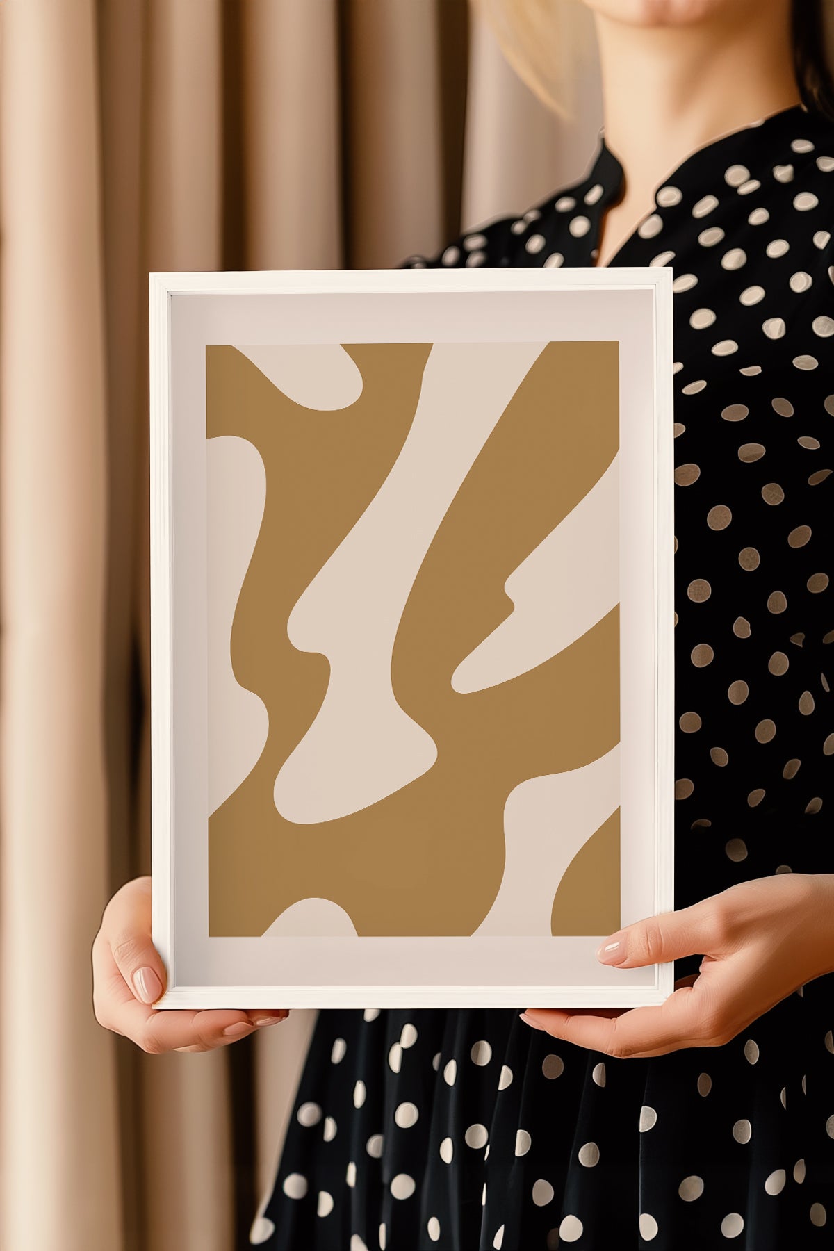 Bohemian Serisi Beyaz Çerçeveli Poster, Tablo No:145