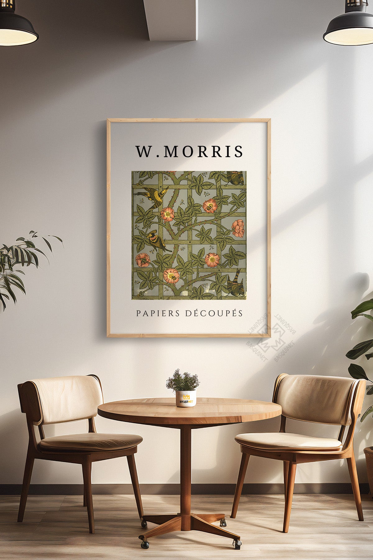 William Morris Serisi Ahşap Çerçeveli Poster, Tablo Duvar Dekoru No:4