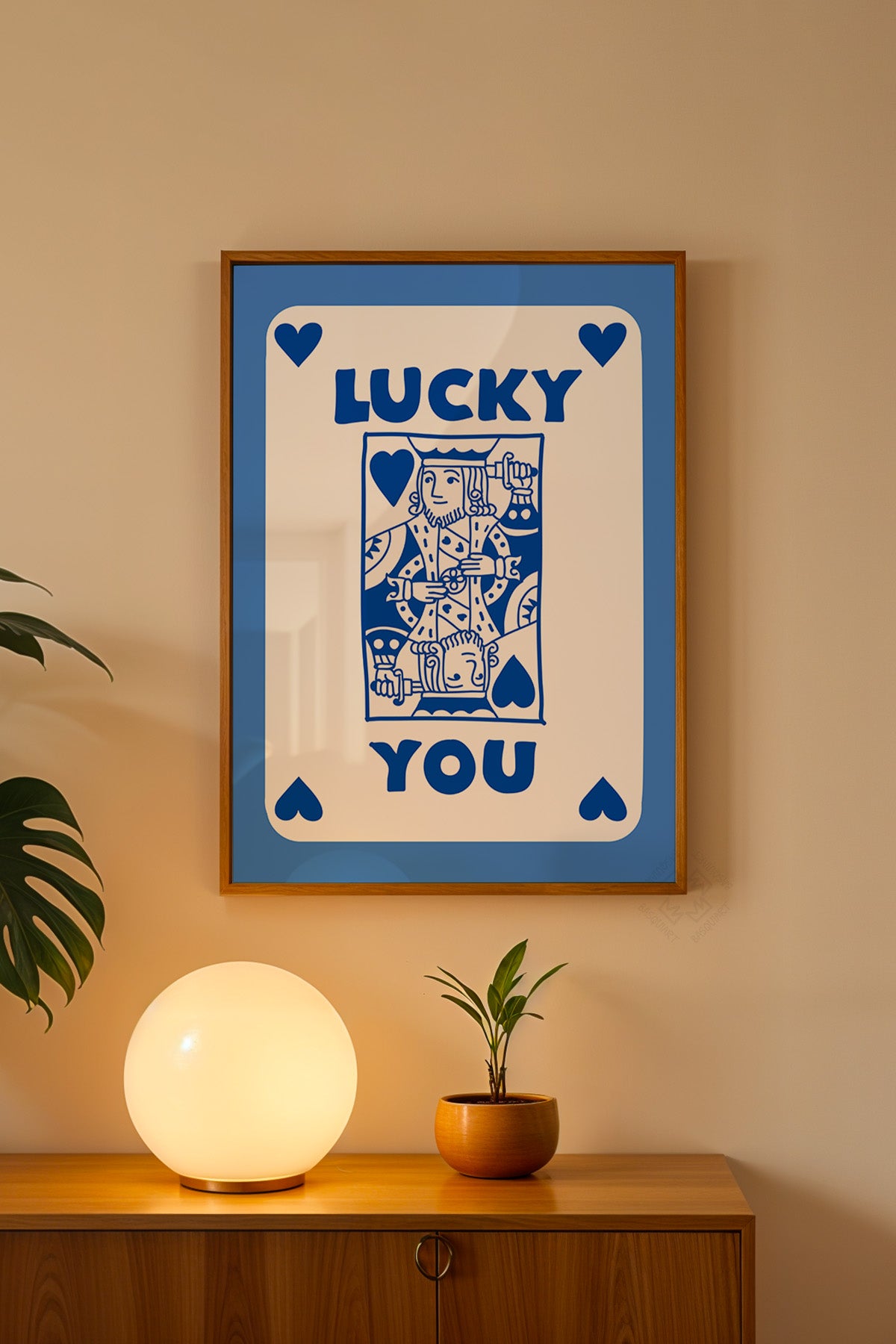 Lucky You Serisi Ahşap Çerçeveli Poster, Tablo Duvar Dekoru No:24