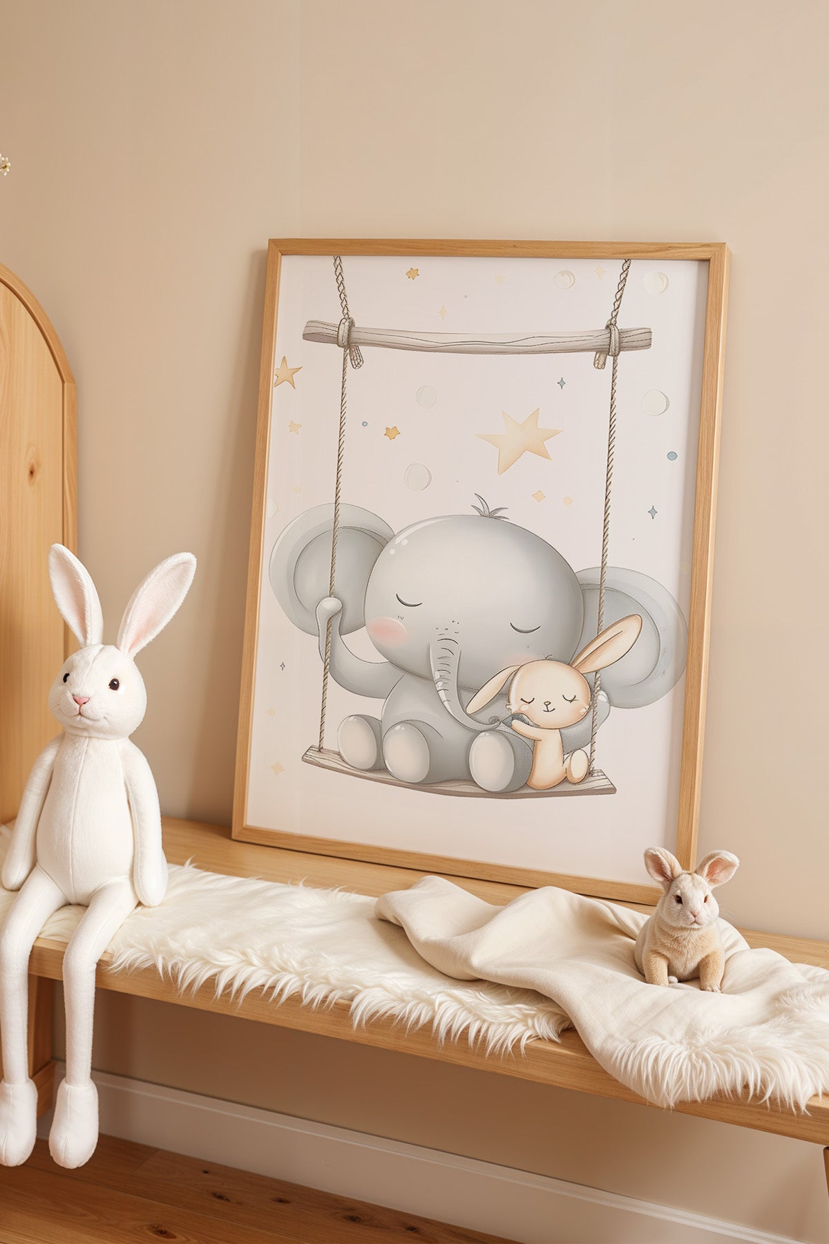 Çocuk Odası, Bebek Odası Ahşap Çerçeveli Poster, Tablo No:73