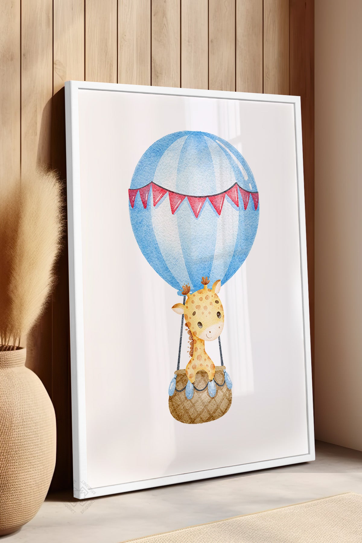 Çocuk Odası, Bebek Odası Beyaz Çerçeveli Poster, Tablo No:7