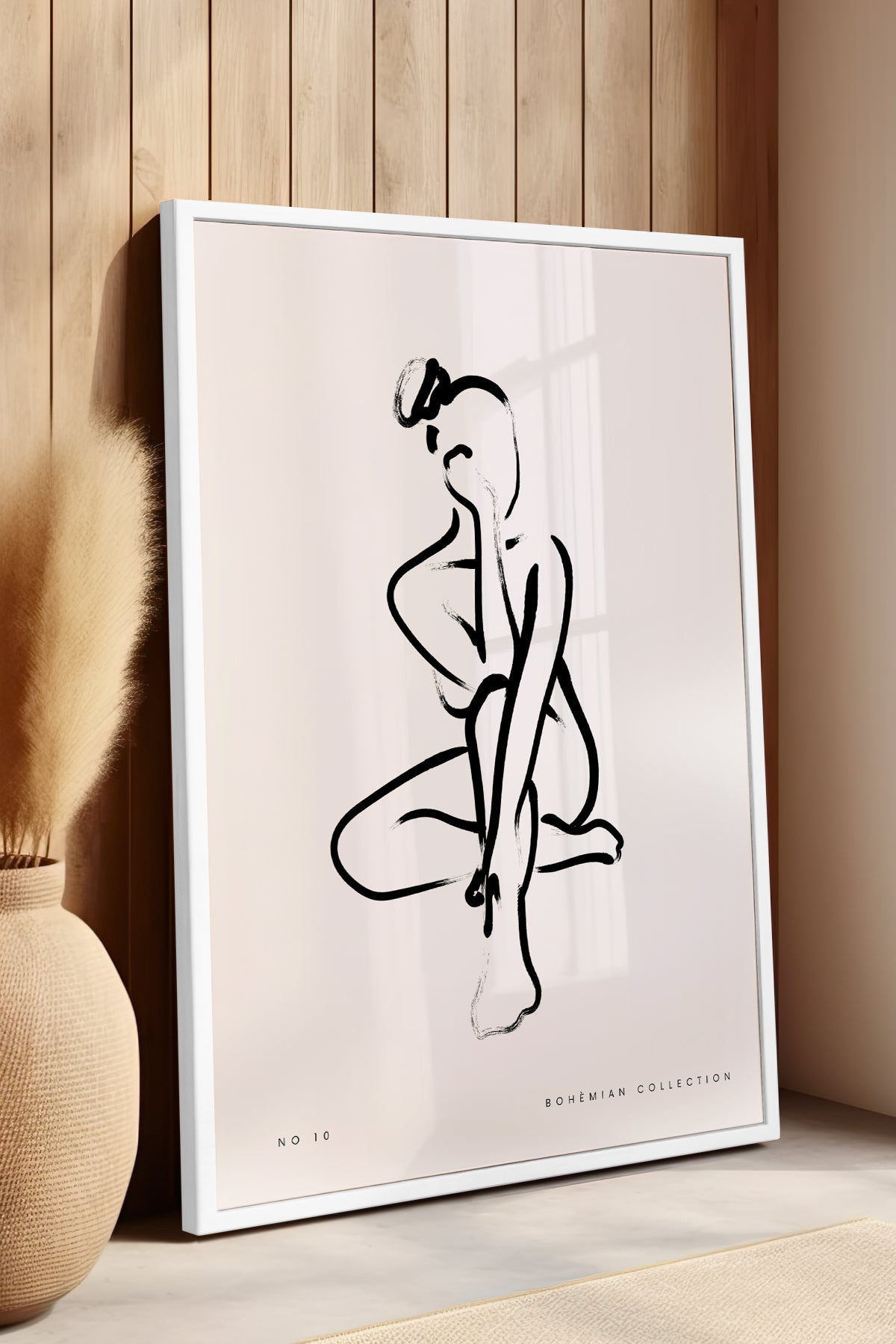Bohemian Serisi Beyaz Çerçeveli Poster, Tablo No:101