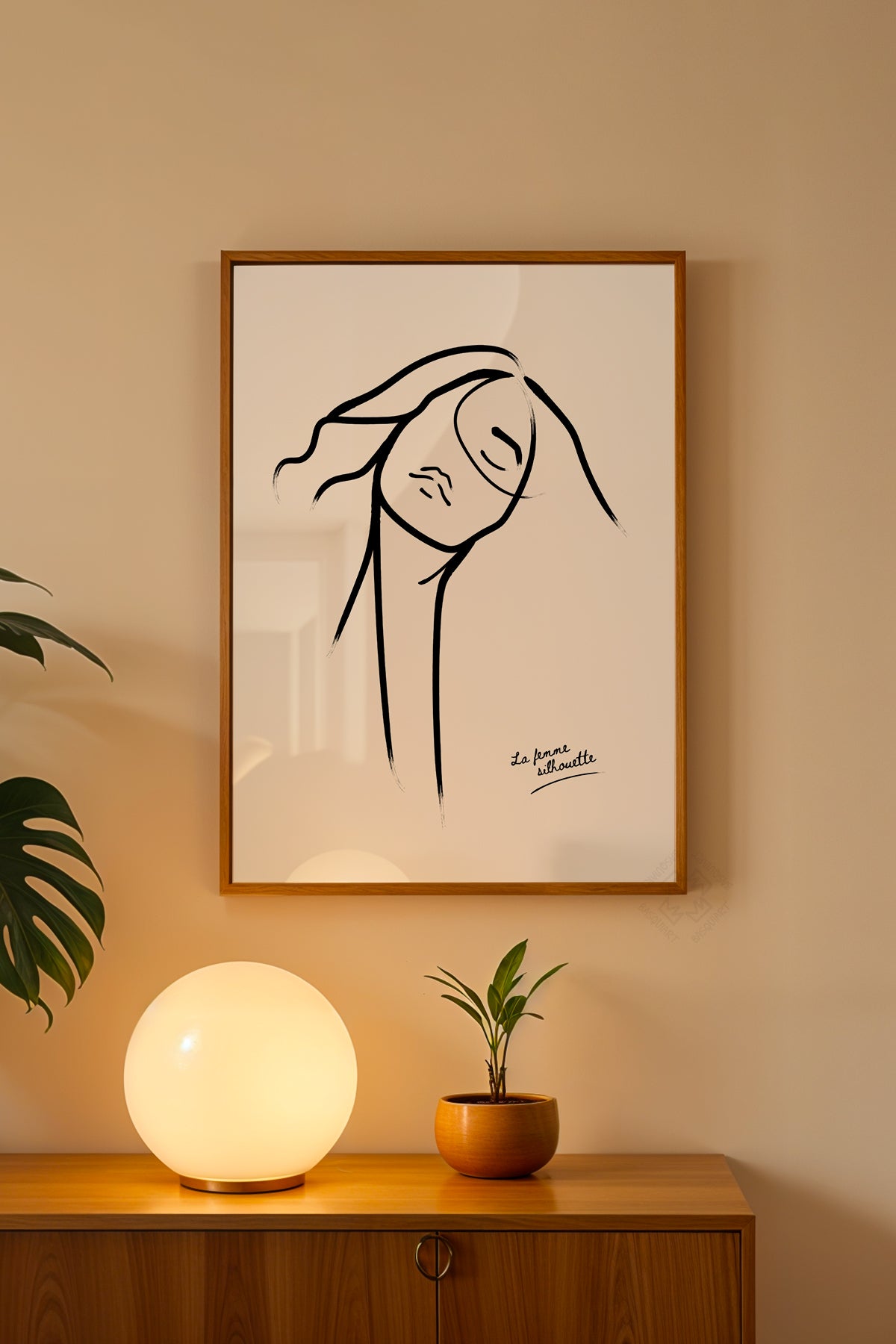 Bohemian Serisi Ahşap Çerçeveli Poster, Tablo No:86