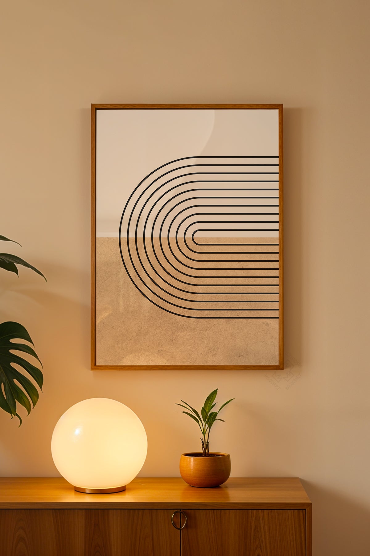 Bohemian Serisi Ahşap Çerçeveli Poster, Tablo No:3